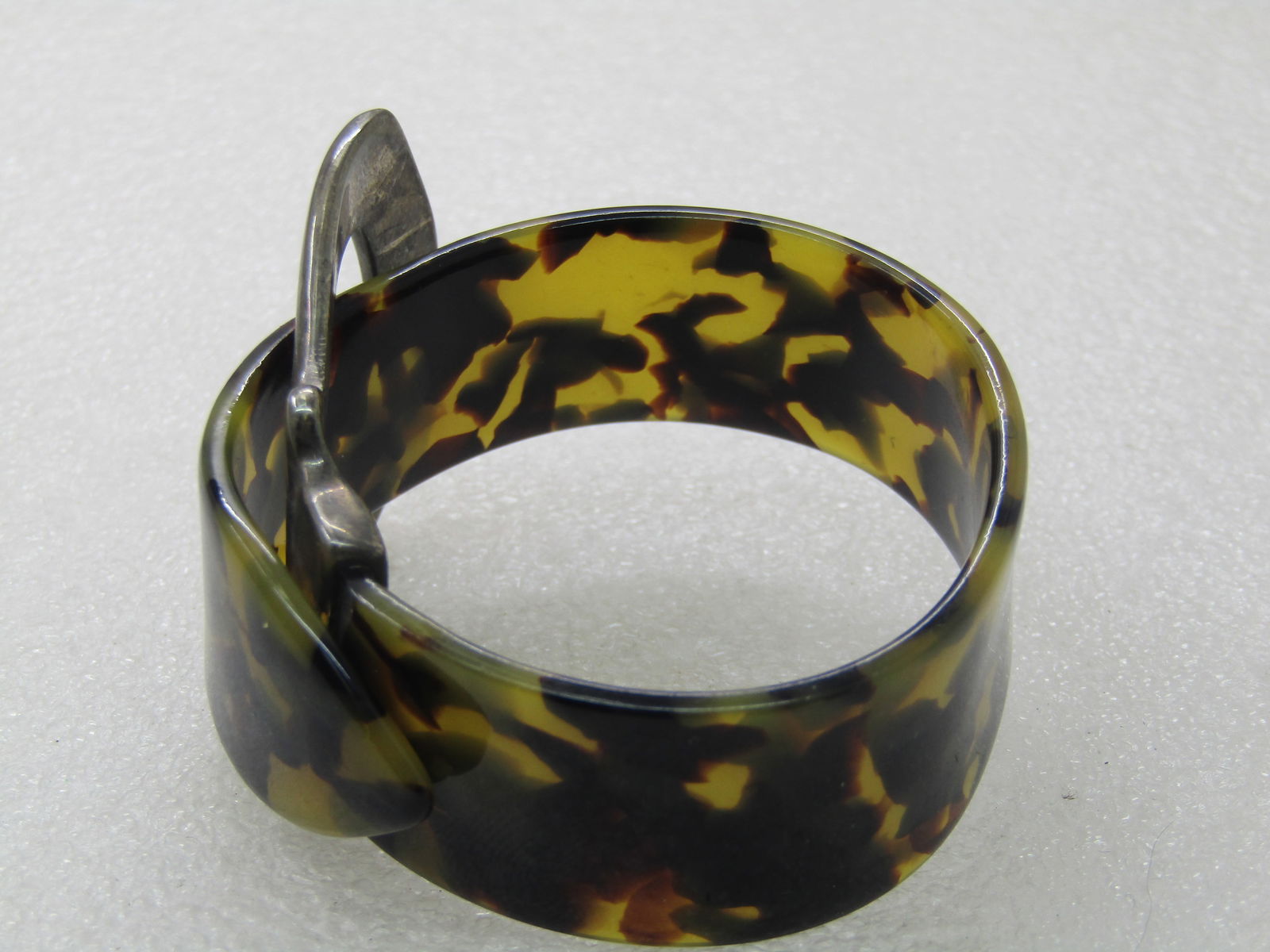 Vintage Faux Tortoiseshell Belt Bracelet, 7" - 8