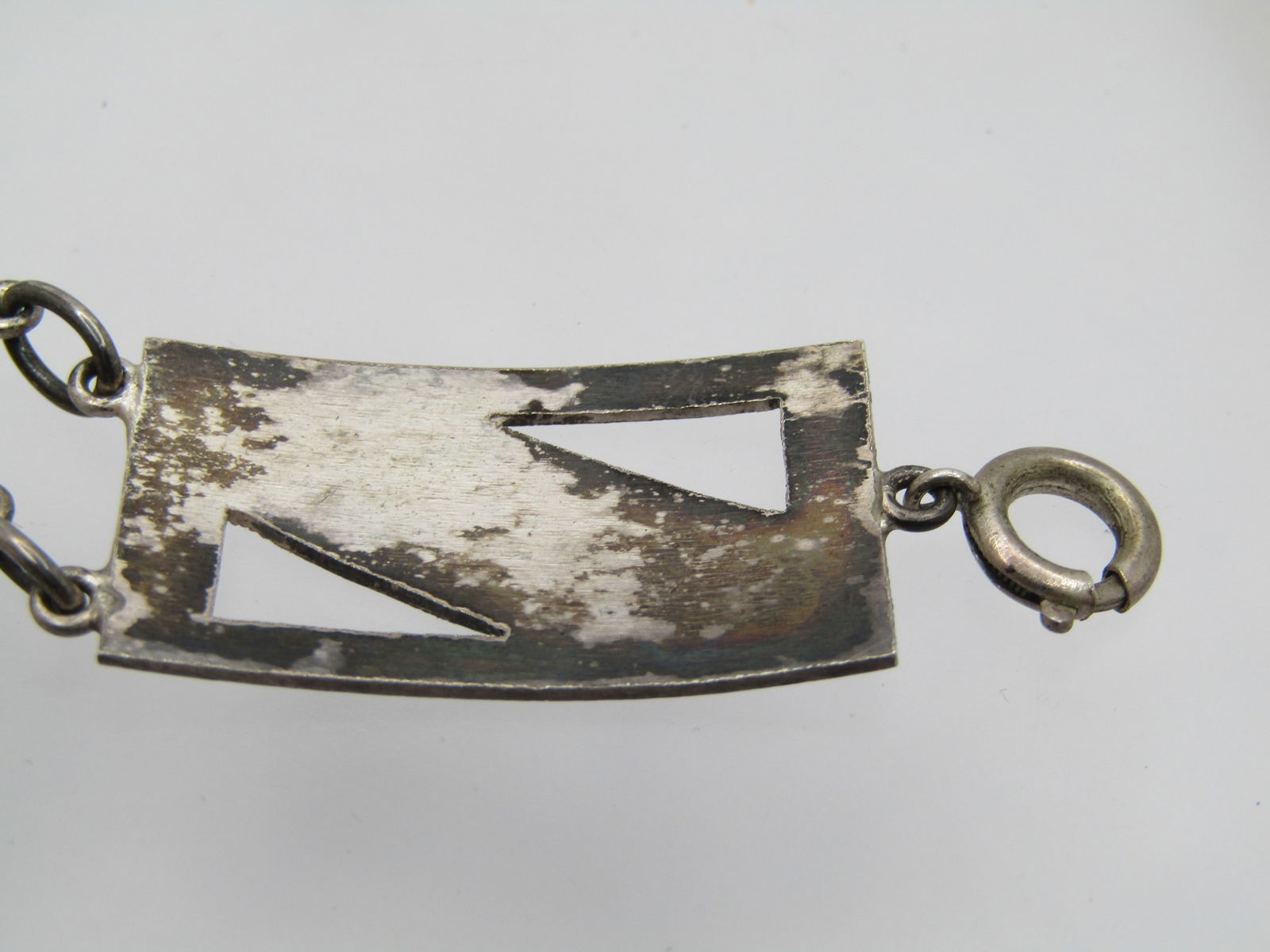 Vintage .800-.925 Silver Mallorca Spain Bracelet, 7.75", 1940's - 7