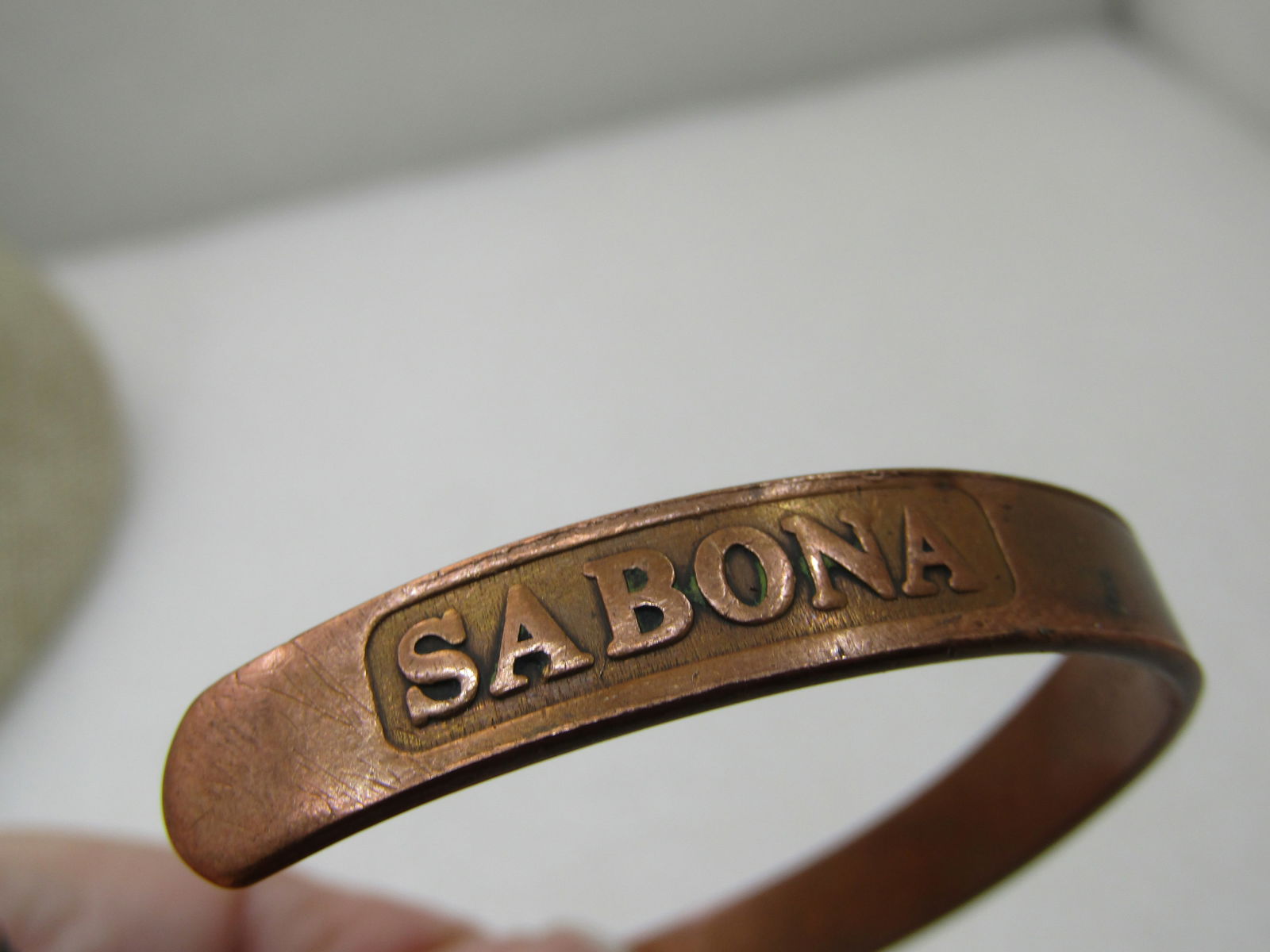Vintage Sabona Copper Cuff Bracelet, Magnetic, 7", 7.5mm wide NL - 2