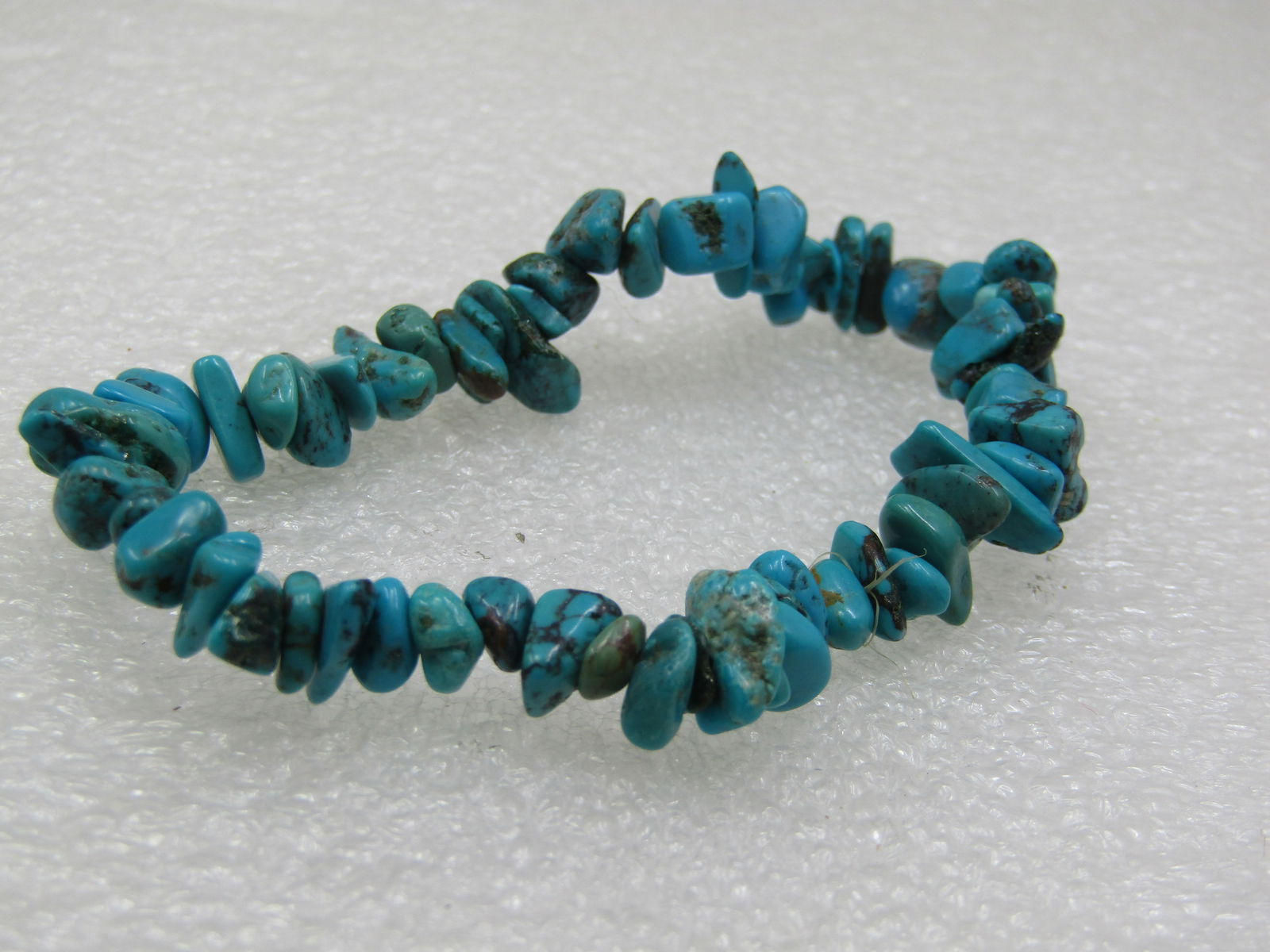 Turquoise Nugget Stretch Bracelet (1 of 6)