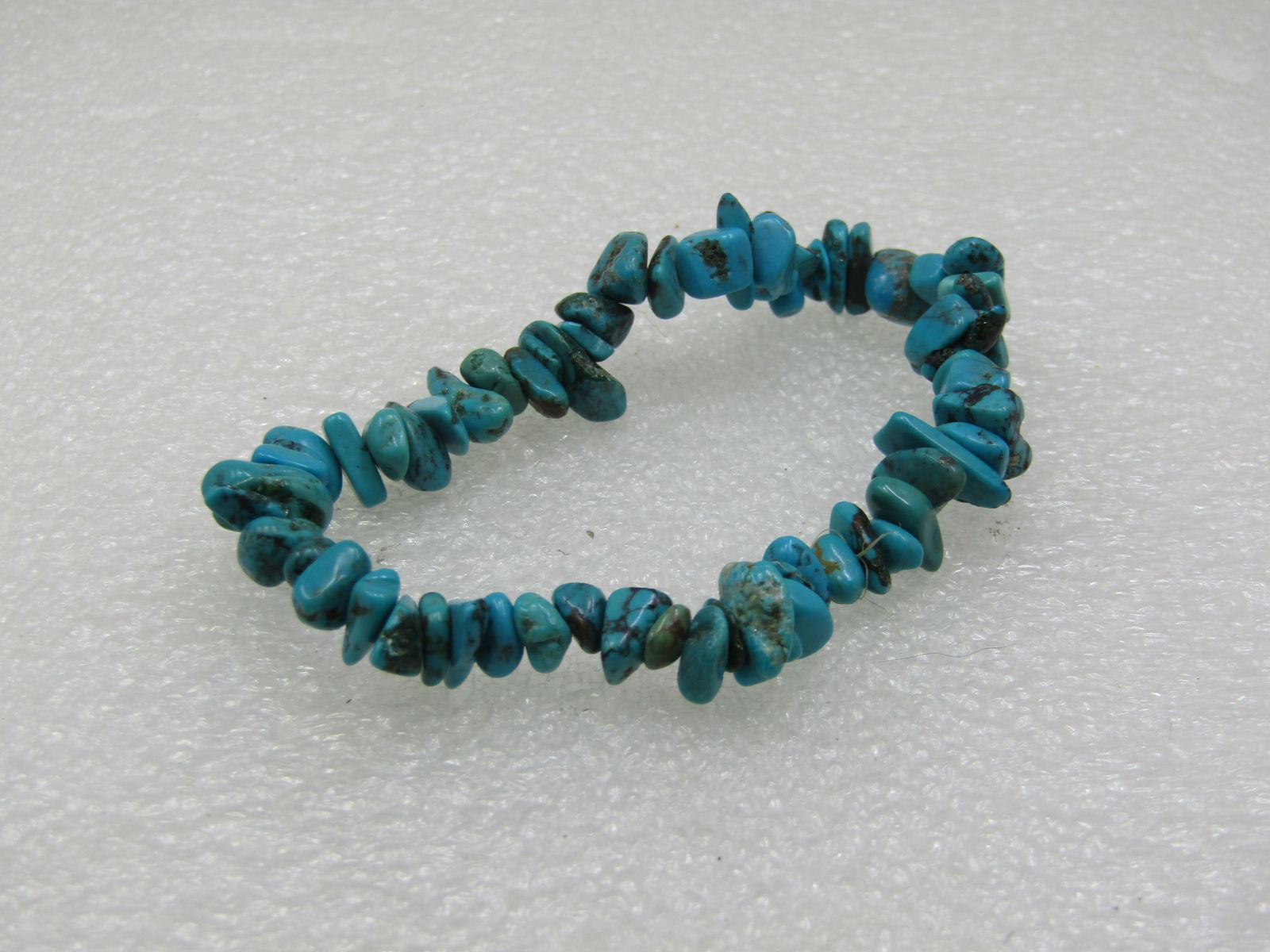 Turquoise Nugget Stretch Bracelet - 2