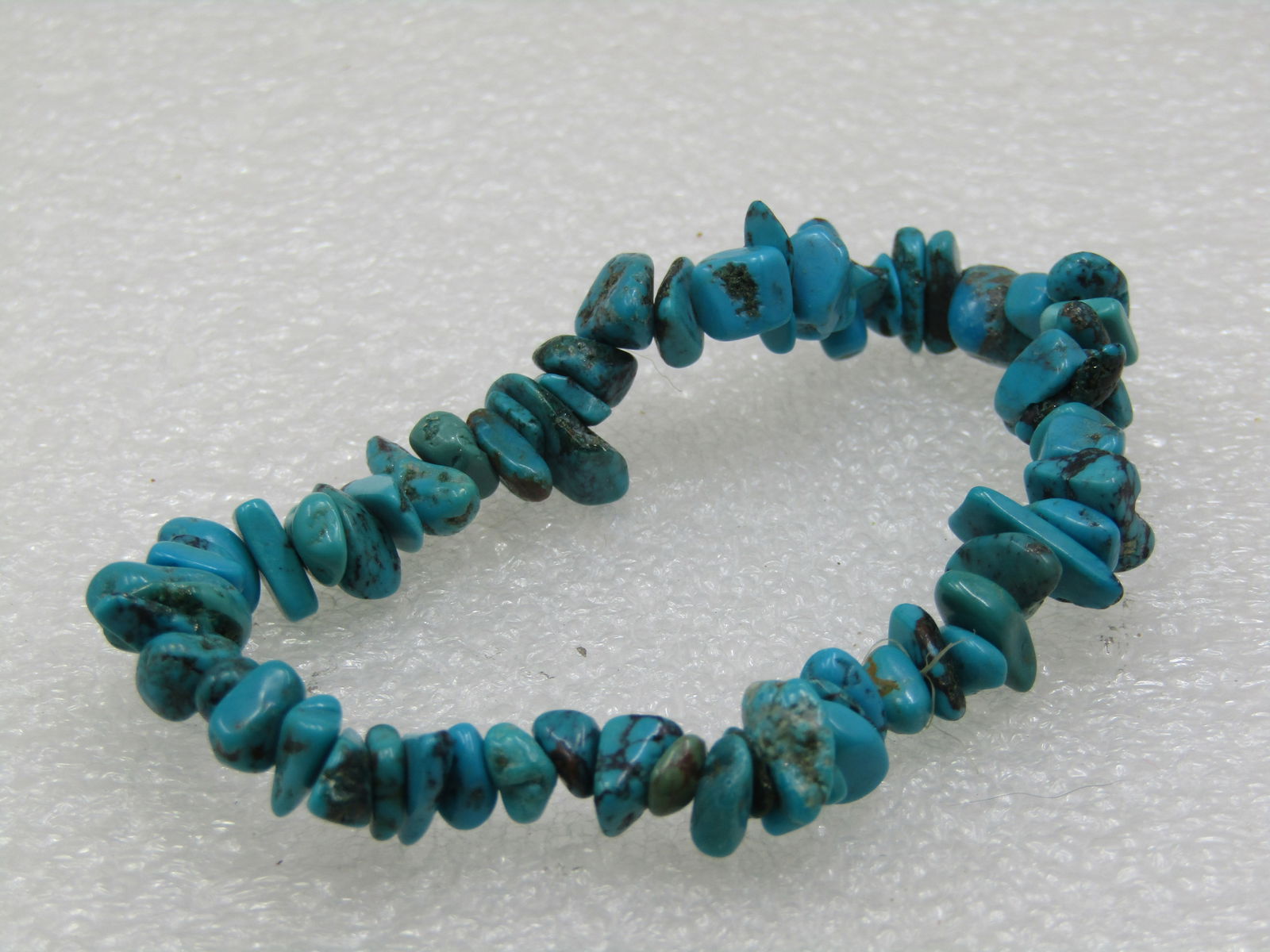 Turquoise Nugget Stretch Bracelet - 3