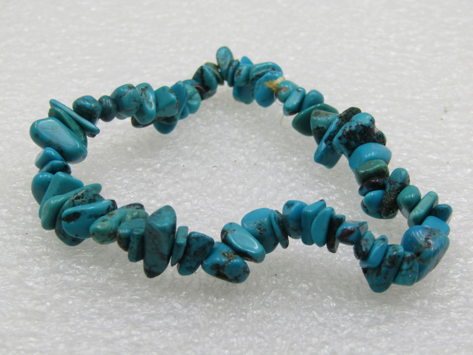 Turquoise Nugget Stretch Bracelet - 5