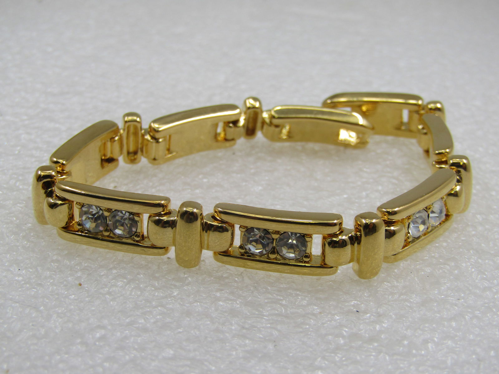 Vintage Joan Rivers Rhinestone Bracelet, 7.75" - 4