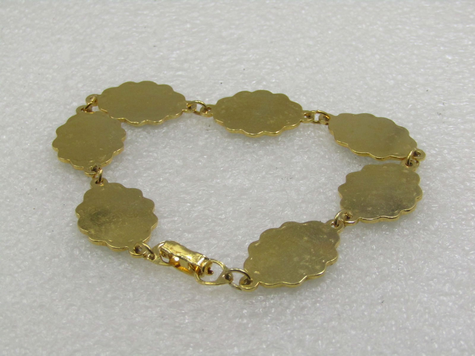 Vintage Green Simulared Paua Shell Bracelet, 8", 1960's-1970's - 5