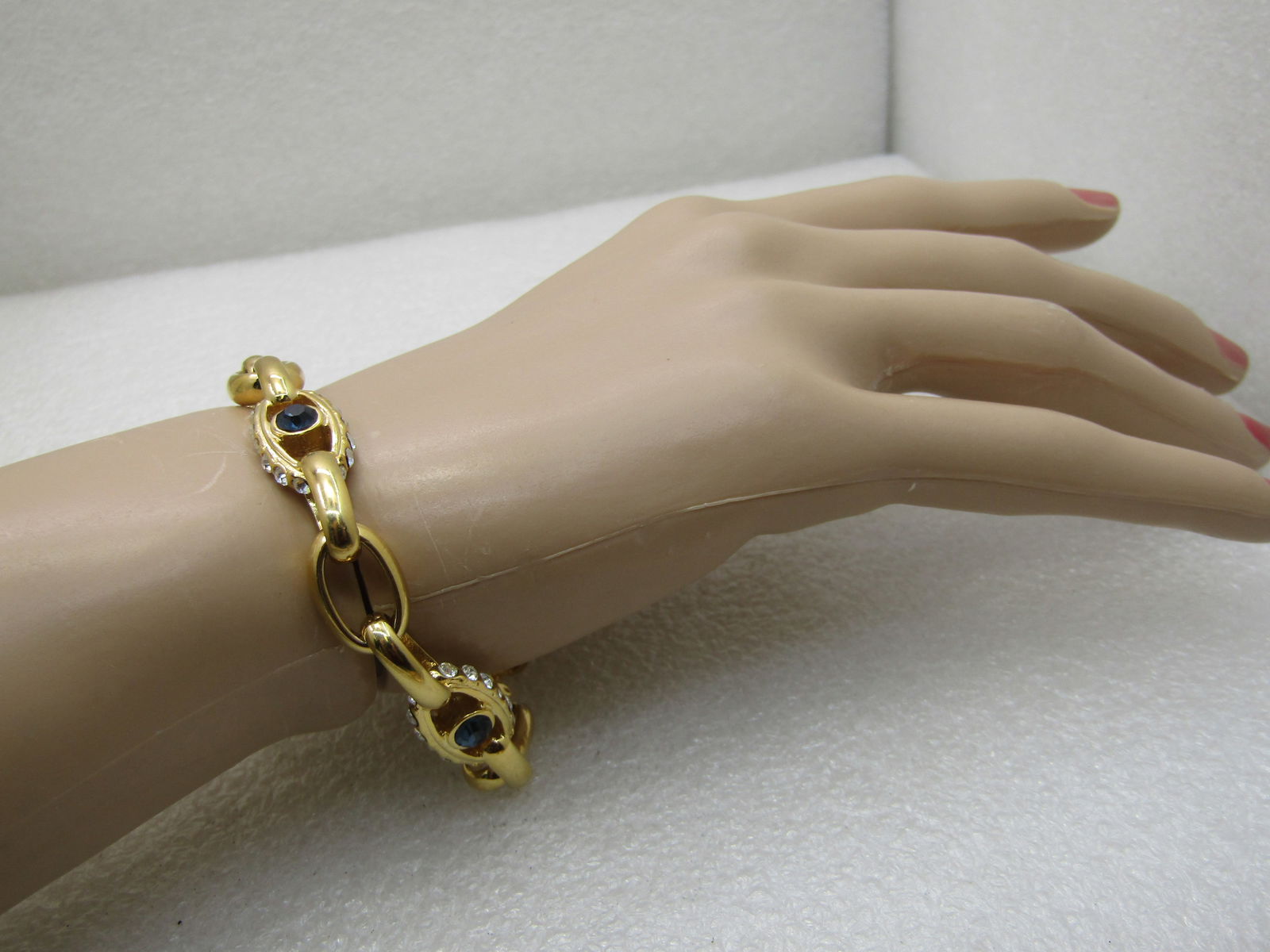 Nolan Miller Faux Sapphire Bracelet, 7" (SS784) - 5