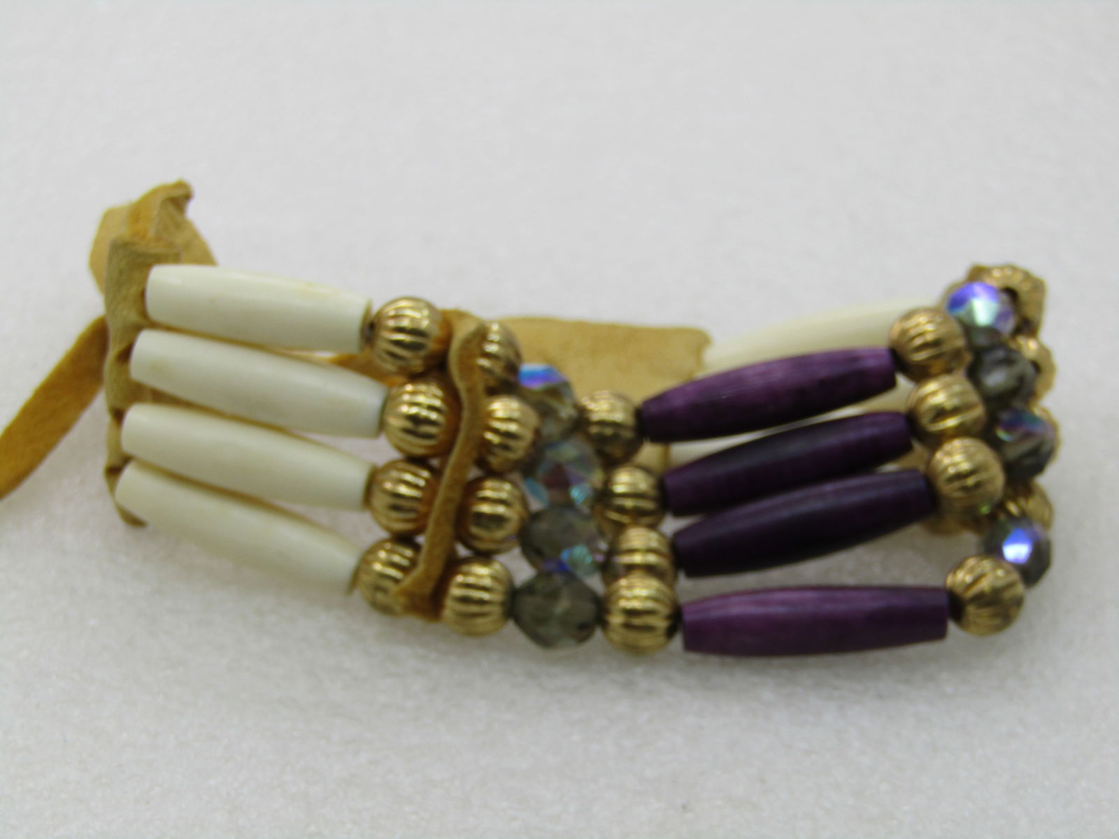 Vintage Southwestern Modern Tribal Bracelet, Adjustable - 3