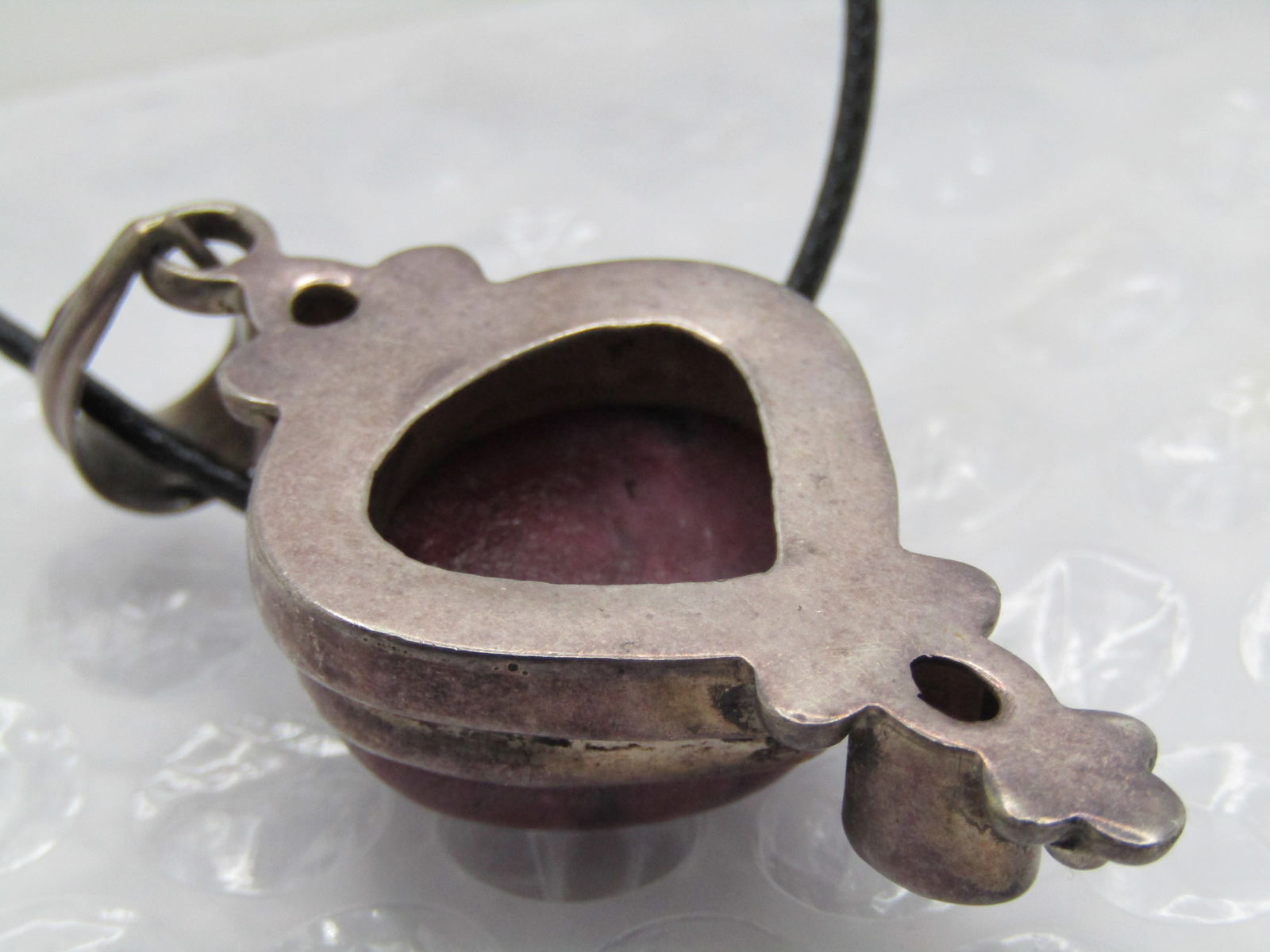 Vintage Sterling Agate & Spinel Southwestern Necklace, 20", 1980's-1990's - 4