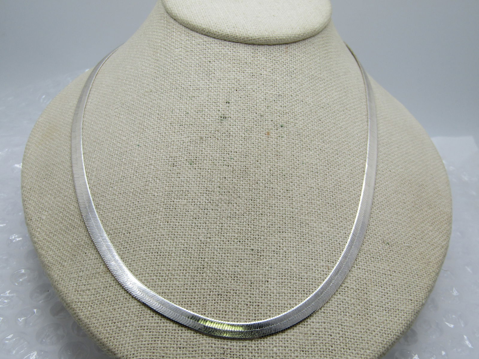 Vintage 4.5mm Herringbone Necklace, 24", Unisex - 3