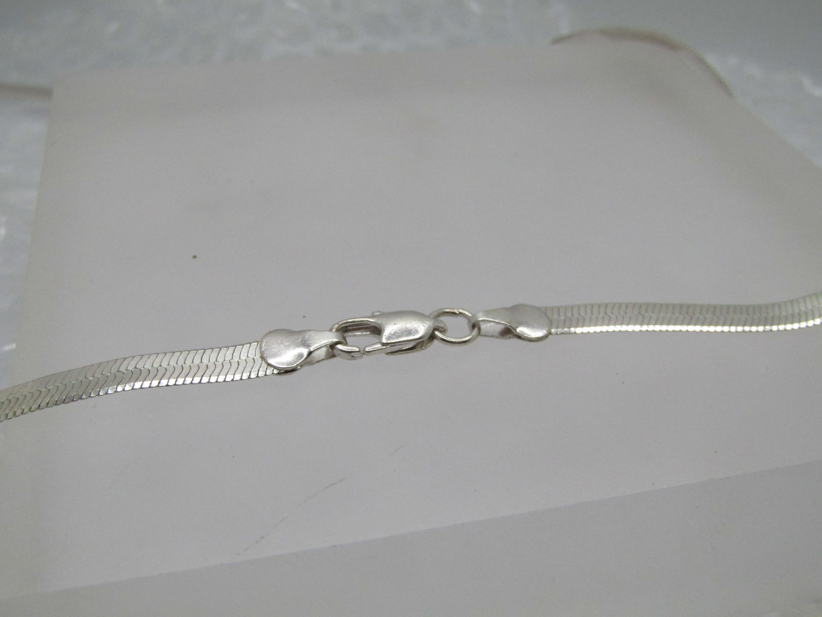 Vintage 4.5mm Herringbone Necklace, 24", Unisex - 5