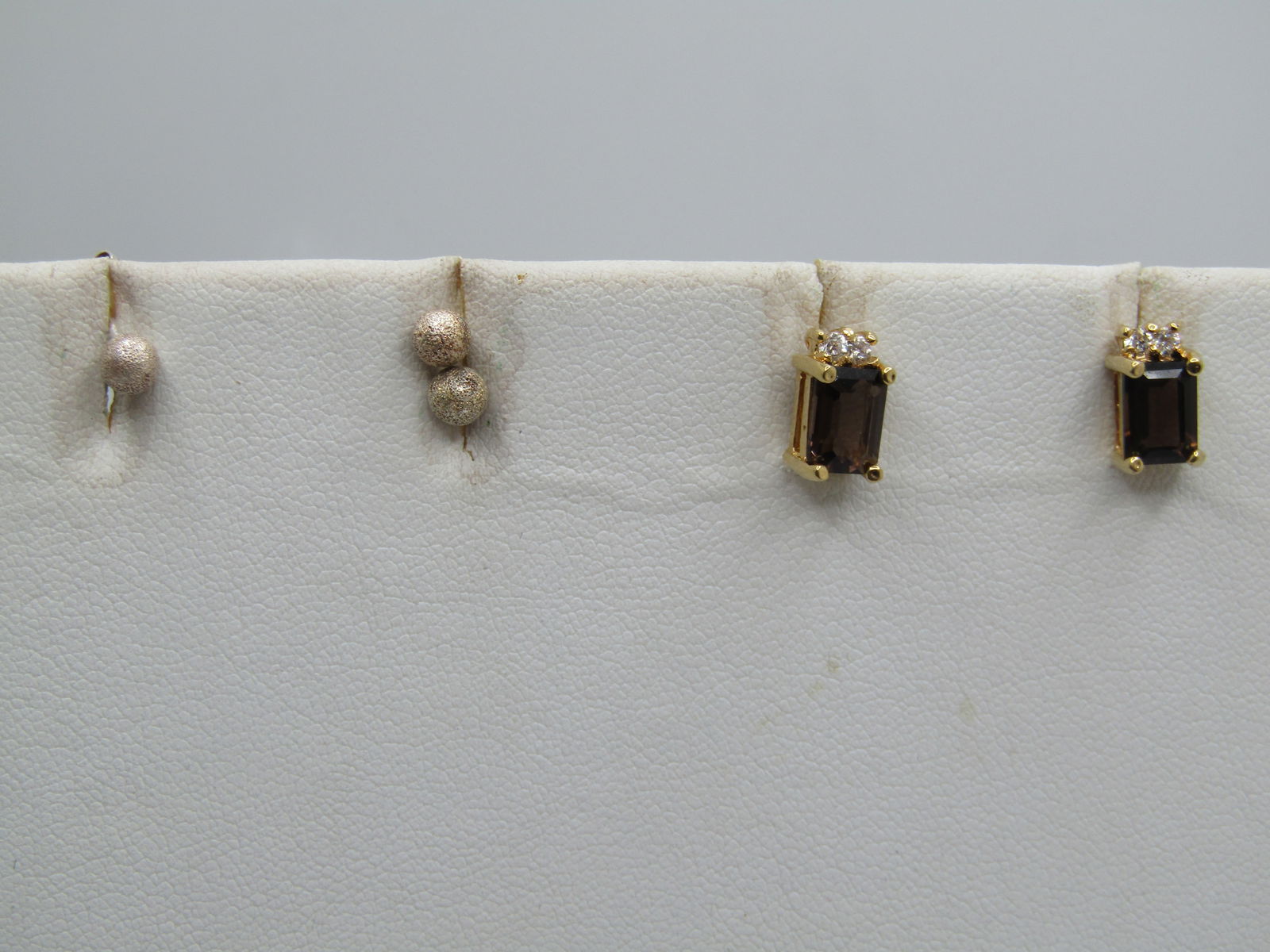 Vintage 3 Pr. Earring Lot, Sterling & Costume, 1970's-1980's - 2