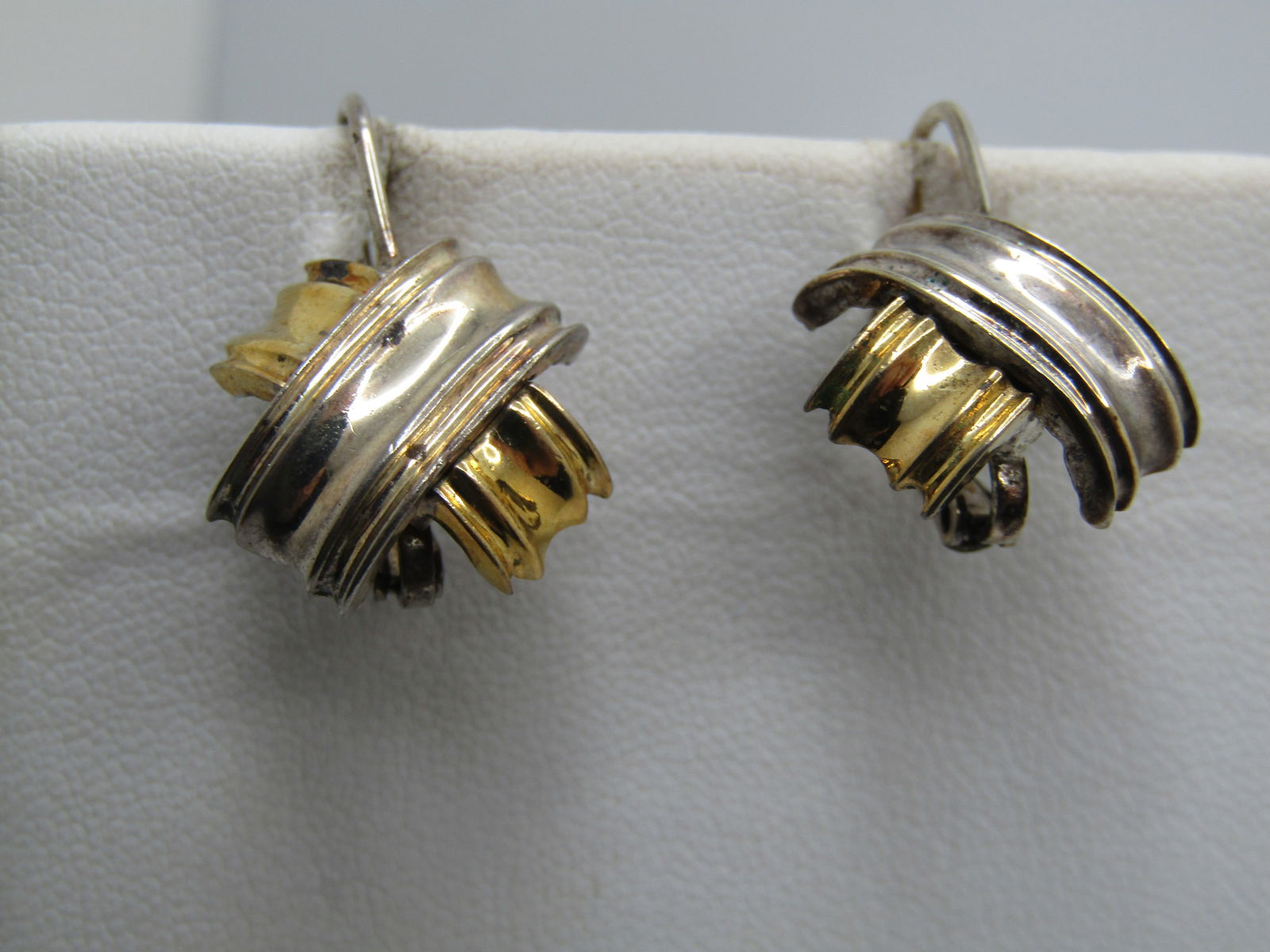 Vintage 3 Pr. Earring Lot, Sterling & Costume, 1970's-1980's - 3