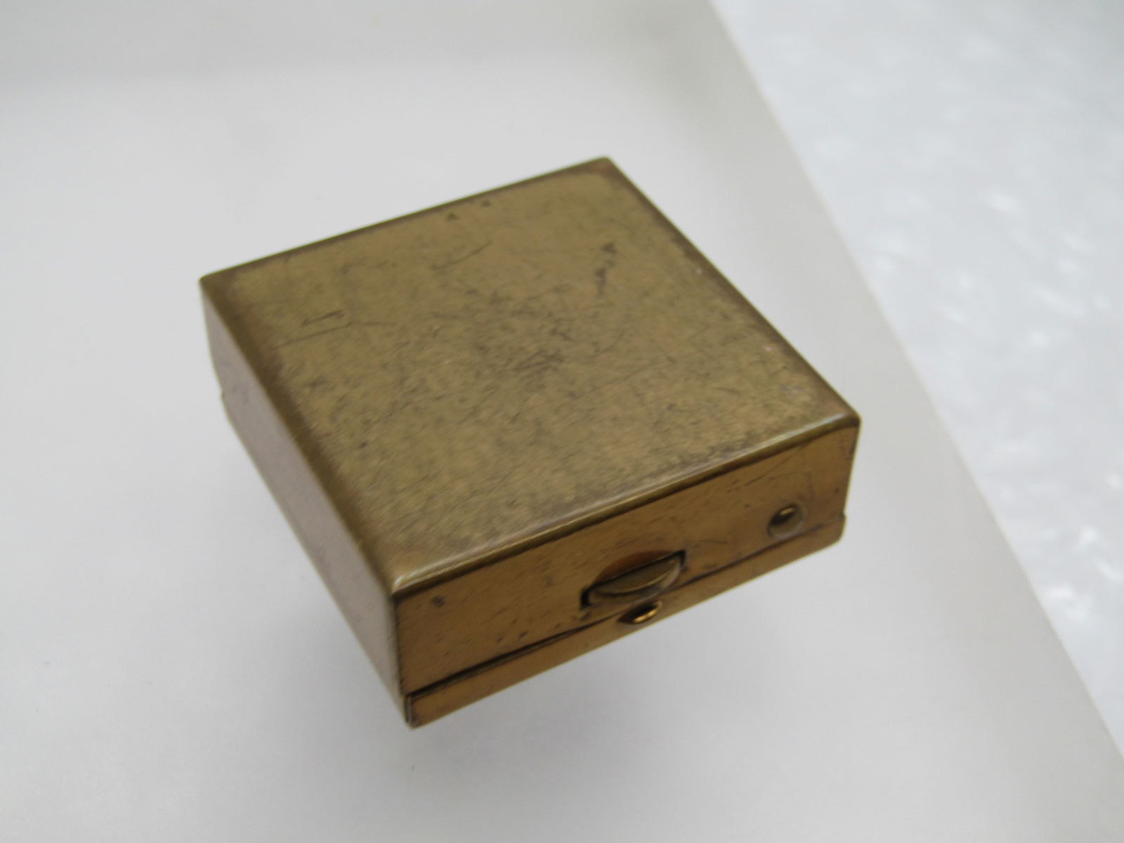 Vintage Blessed Mother Pill Box, 1950's-1960's, 1.25" Square - 5