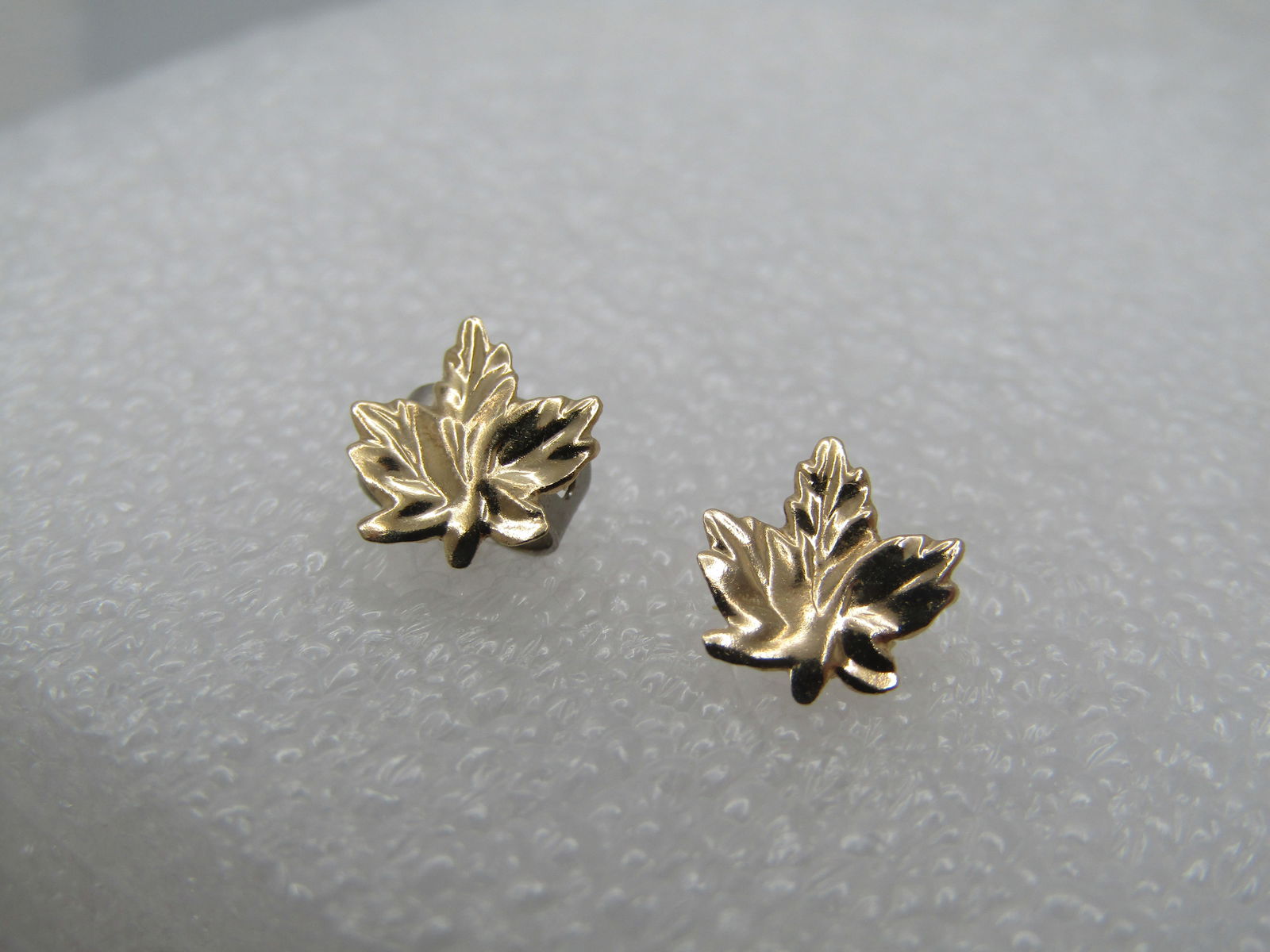 Vintage Two-Tone Double Leaf Brooch, 1960's-1970's, 2.75" - 2