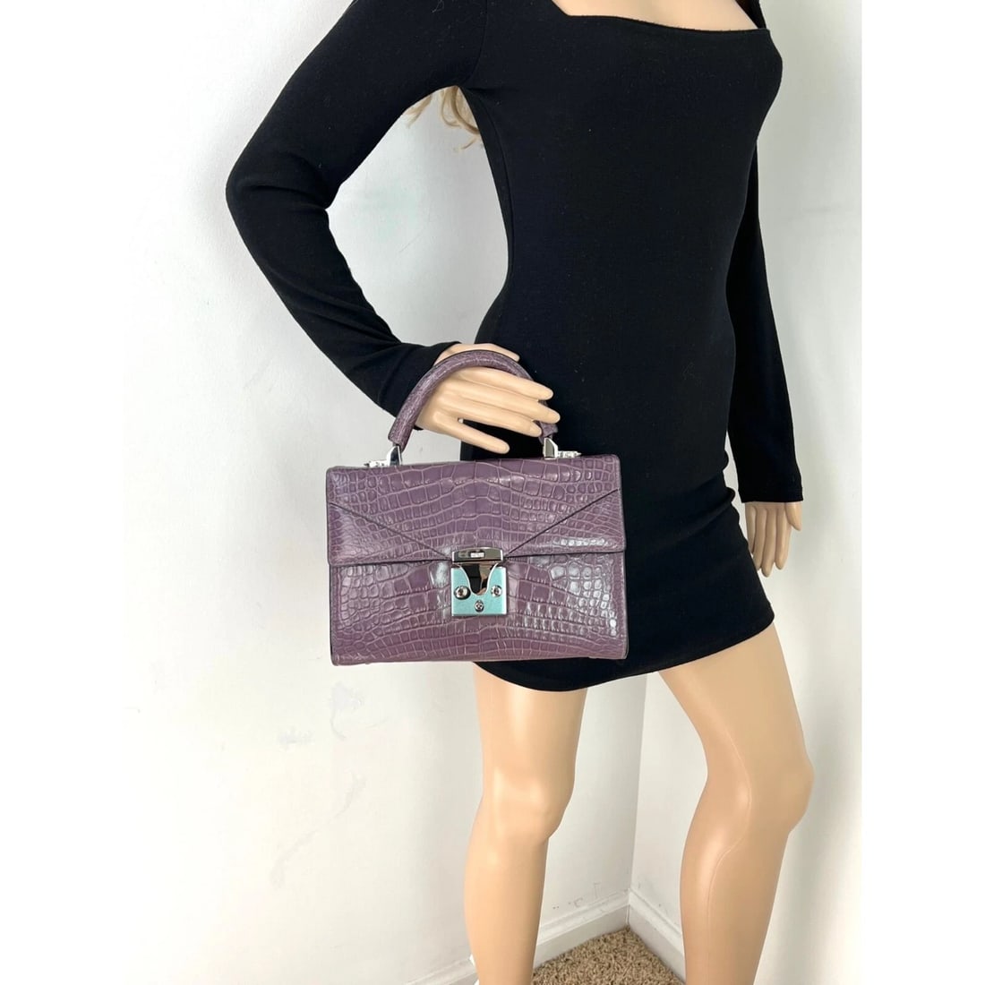 Stalvey Top Handle 2.5 Alligator Lilac Bag Crossbody Exclusive Luxury - 4