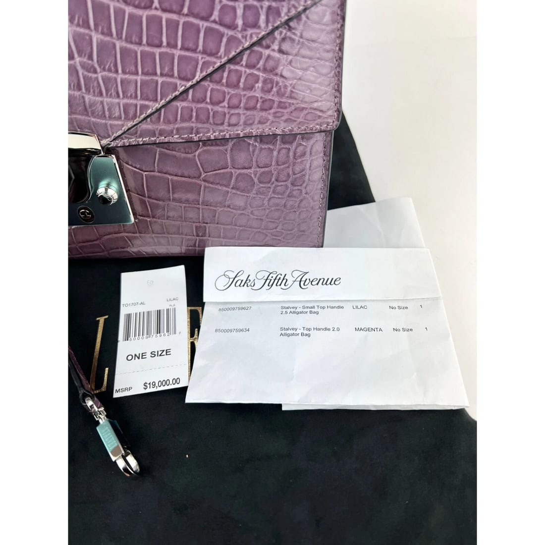 Stalvey Top Handle 2.5 Alligator Lilac Bag Crossbody Exclusive Luxury - 9