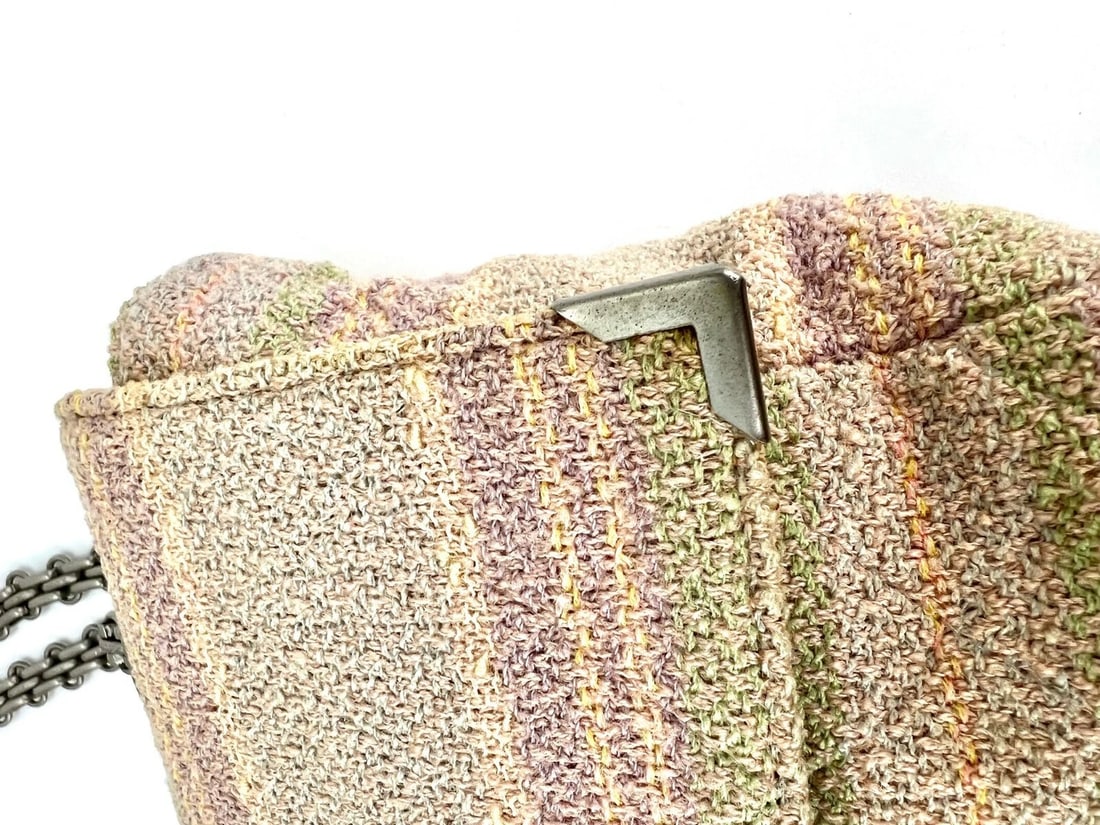 Chanel 2.55 Reissue 225 Single Flap Pink Multicolor Cotton Tweed Bag - 7