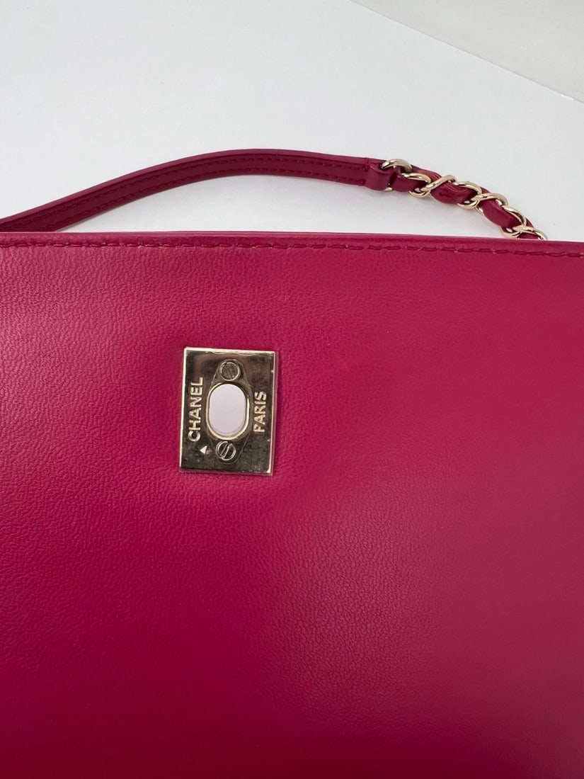 Chanel Lambskin Quilted Lovely Day Medium Pink Flap Crossbody Bag - 10