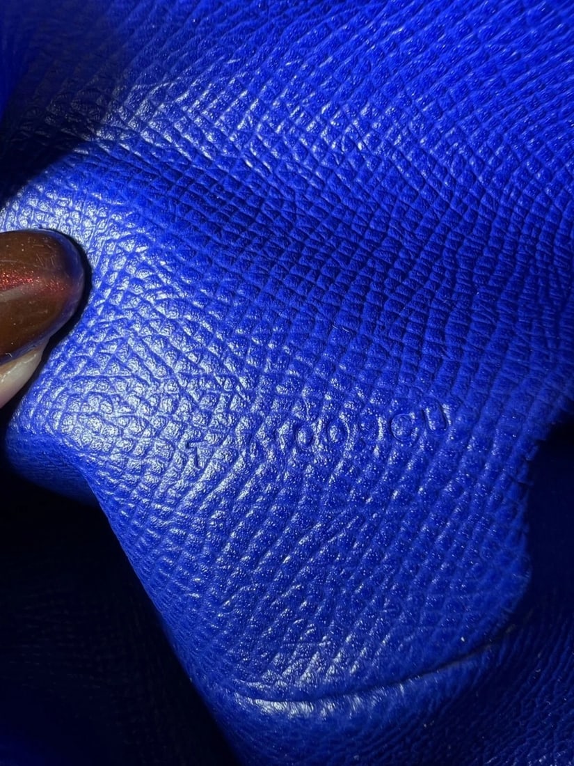 Hermes Long Epson Bearn Gusset Electrique Bleu Wallet - 11