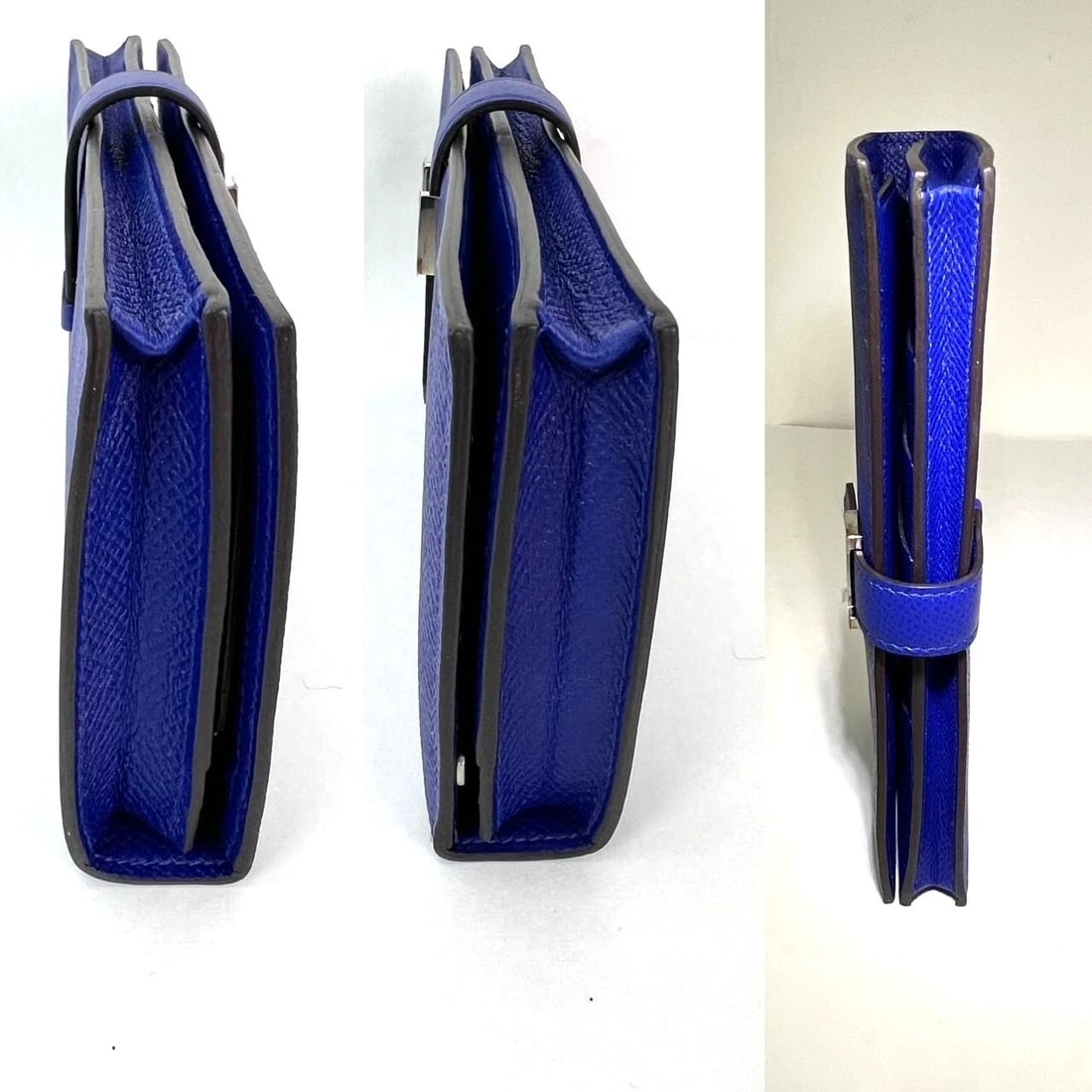 Hermes Long Epson Bearn Gusset Electrique Bleu Wallet - 5