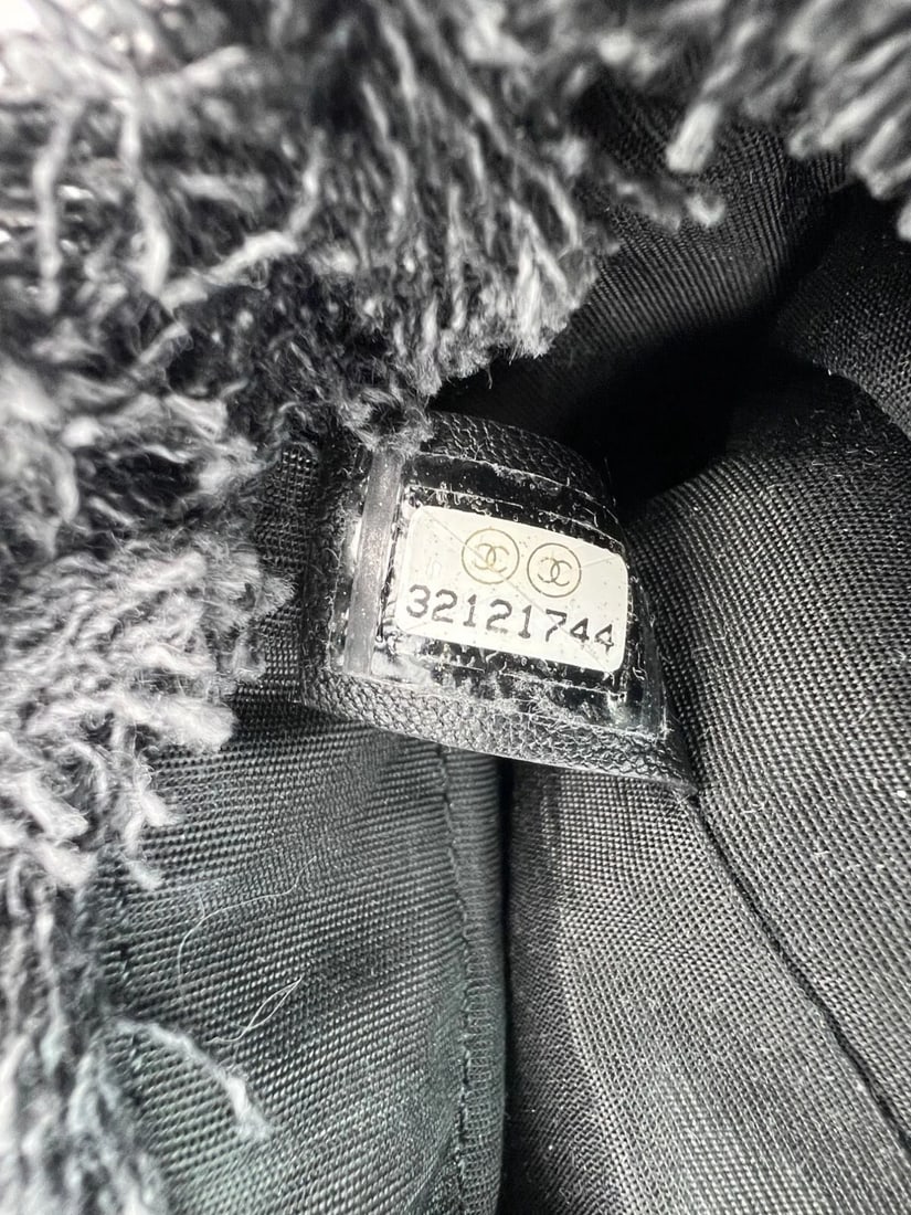 Chanel Denim Quilted Mood Mini Bucket With Chain Black - 6