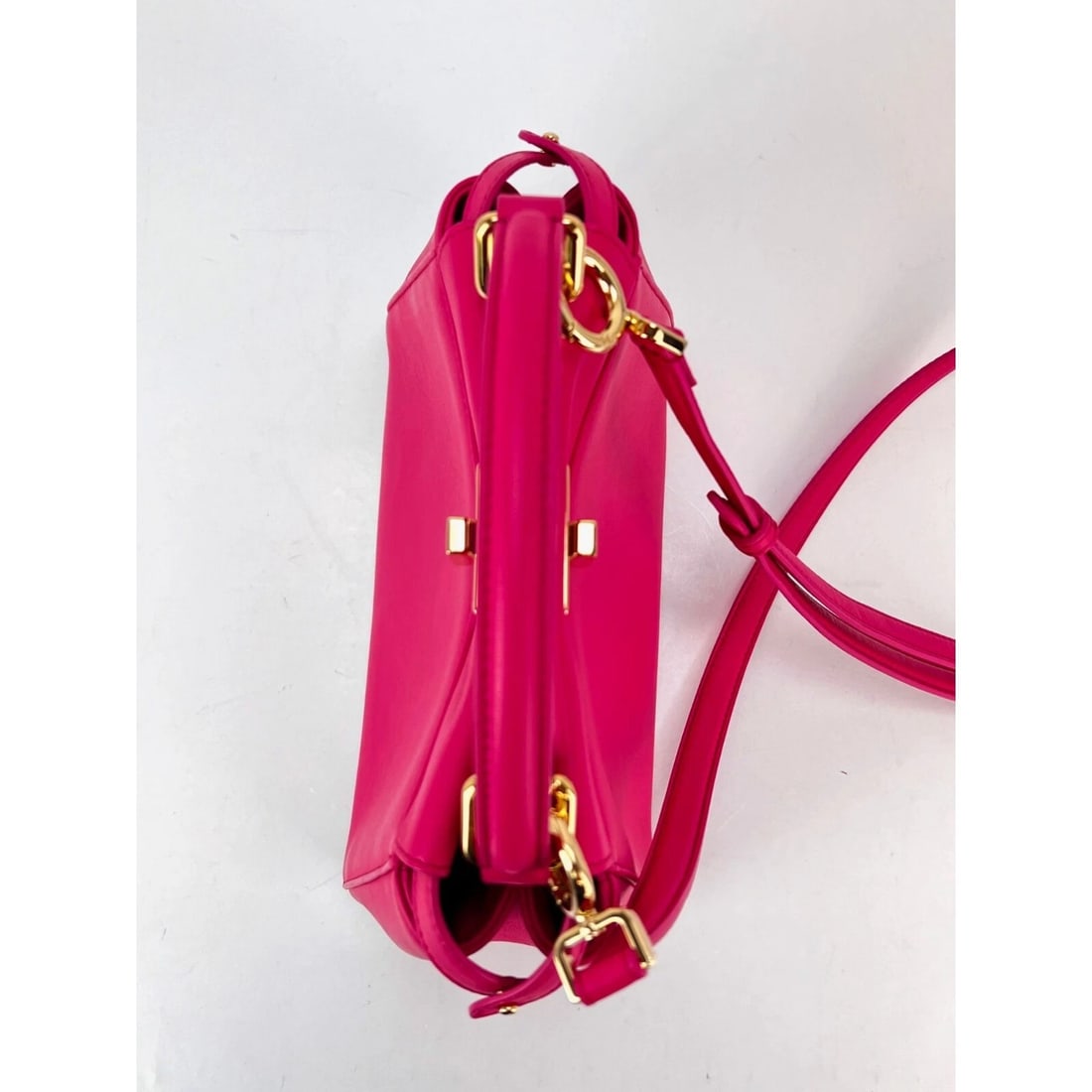 Fendi Mini Peekaboo Pink Leather Hand Shoulder Bag - 13