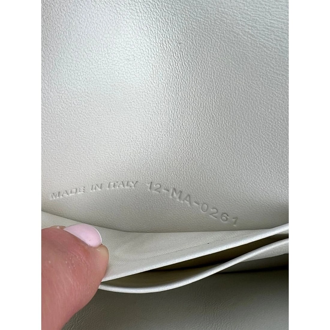 Christian Dior Caro Cannage White Leather Belt Bag Clutch - 7