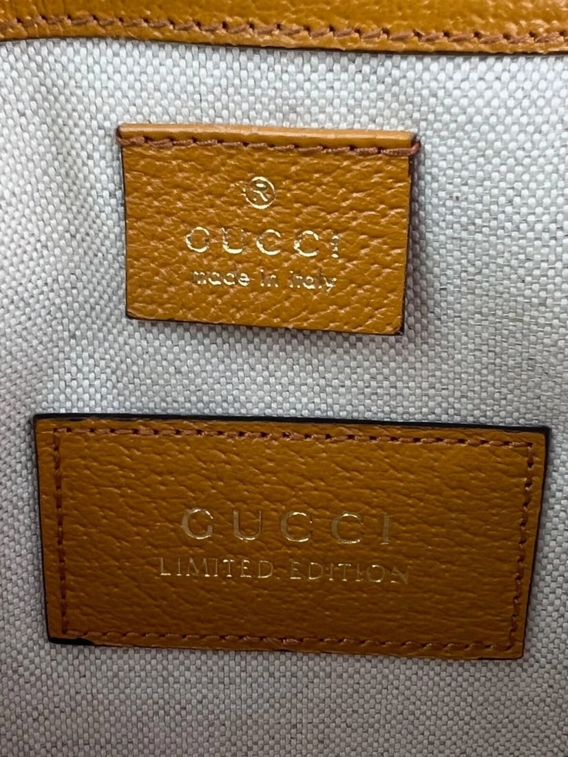 Gucci XKai GG Supreme Slim Vintage Sun Oil Bear Belt Sling Bag - 8
