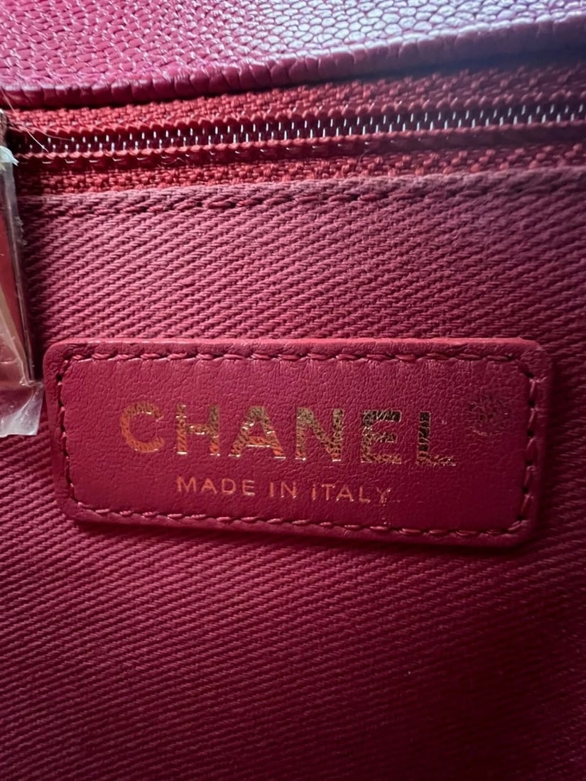 Chanel Paris-Cuba MM Caviar Leather Thread Around Pink Flap Handle Bag - 3