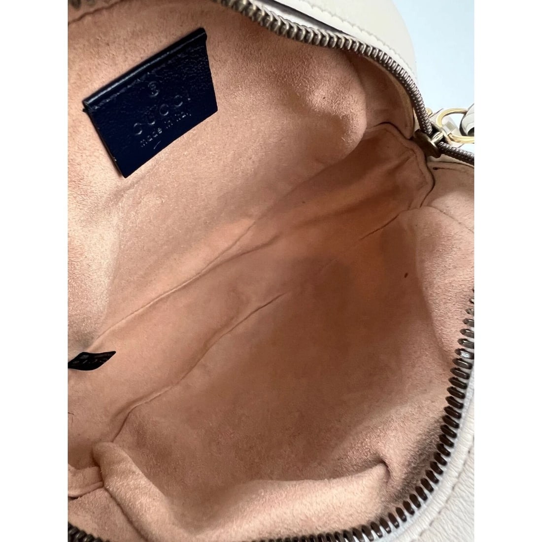 Gucci GG Azalea Matelasse Leather Round Mystic White Shoulder Bag - 4