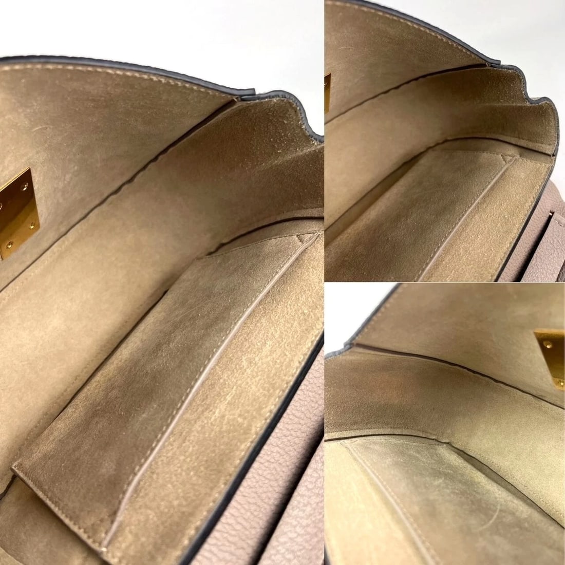 Chloe Small Drew Gray Grained Lambskin Leather Shoulder Cross-body Bag - 4