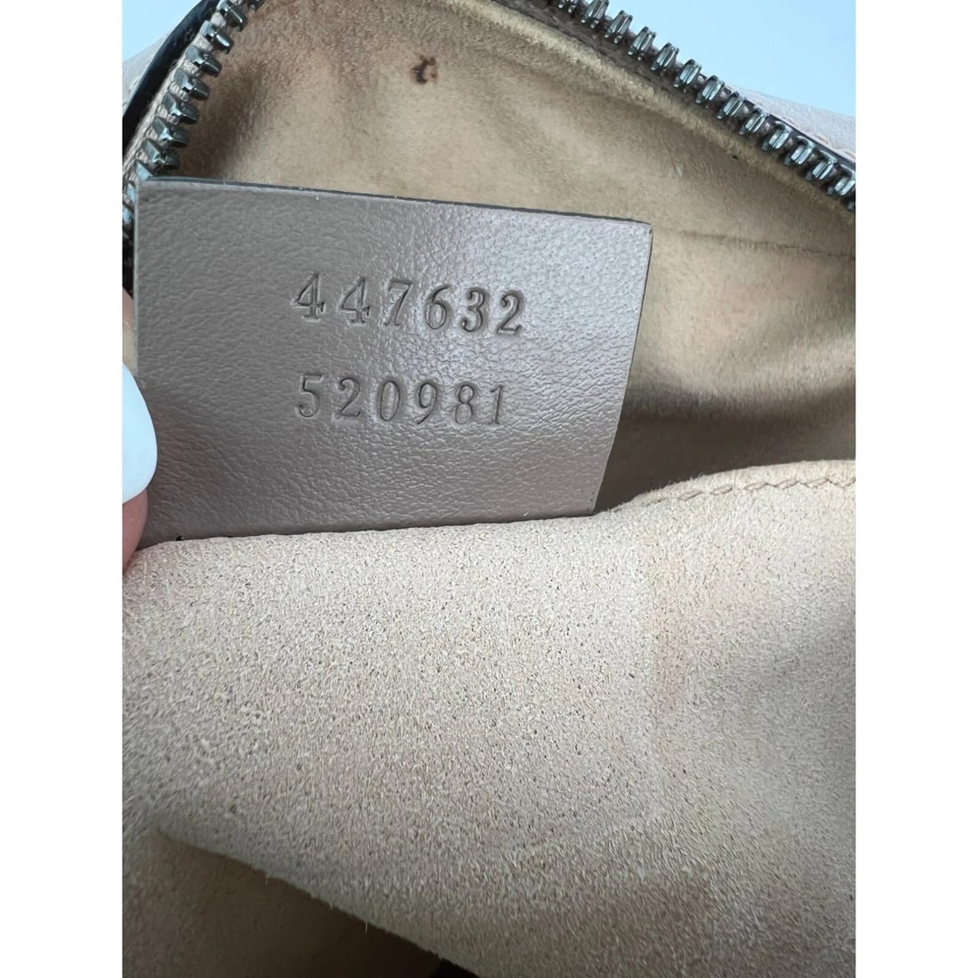 Gucci GG Marmont Small Chain Beige Matelasse Leather Crossbody Bag - 4