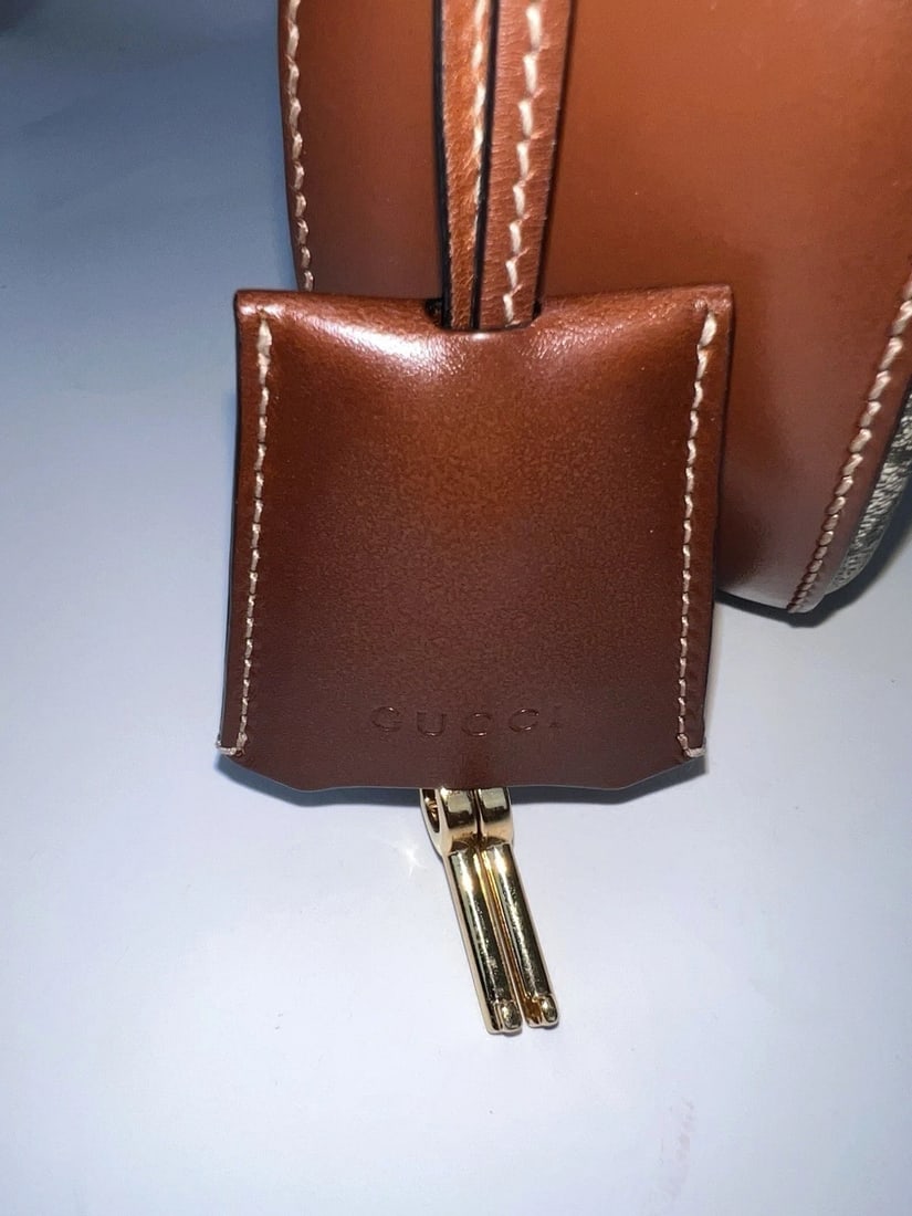 Gucci GG Supreme Web Padlock Black Messenger Shoulder Bag - 11