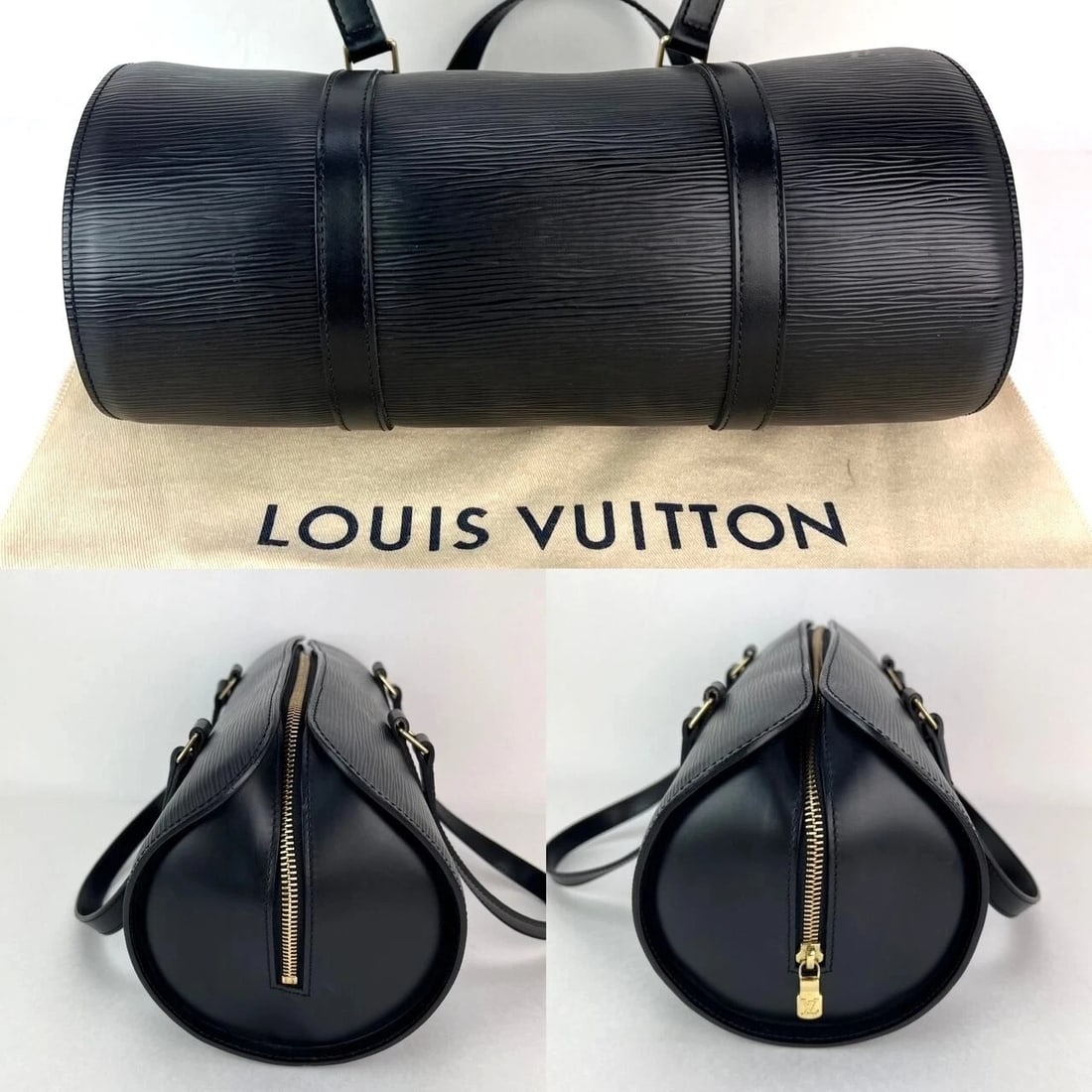 Louis Vuitton Soufflot Black Epi Leather Shoulder Bag - 4