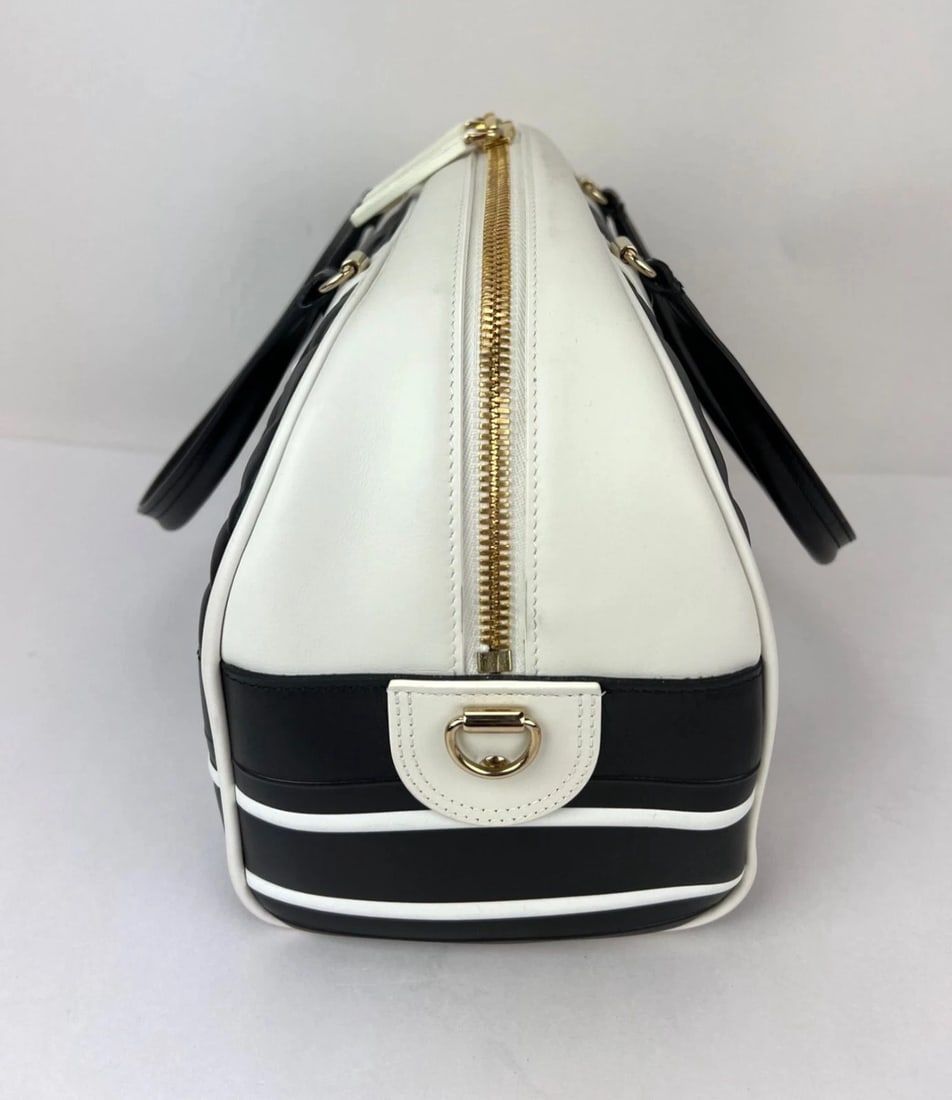 Christian Dior Lambskin Cannage Medium Dior Vibe Zip Bowling Bag - 5