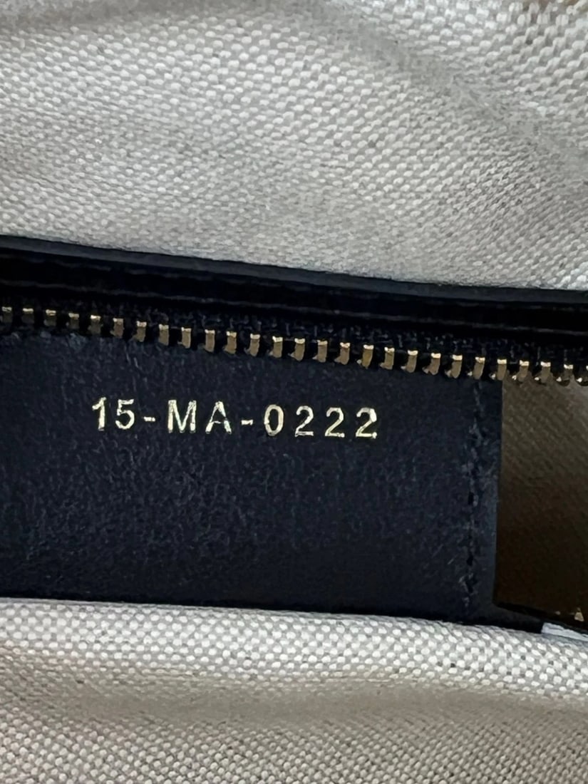 Christian Dior Lambskin Cannage Medium Dior Vibe Zip Bowling Bag - 9