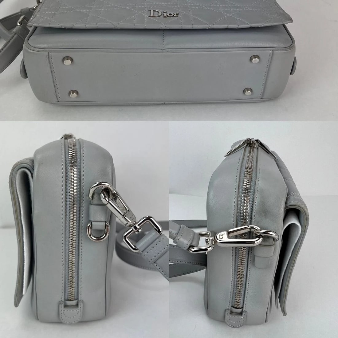 Christian Dior Lambskin Cannage Stardust Small Camera Crossbody Bag - 5