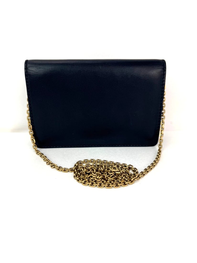 Christian Dior Calfskin Black D-Fence Croisiere Wallet on a Chain - 2