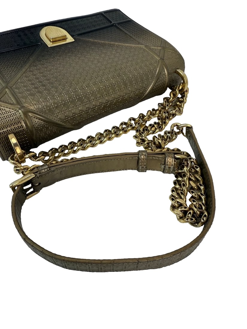 Christian Dior Diorama Cannage Embossed Calfskin Ombre Crossbody Bag - 5