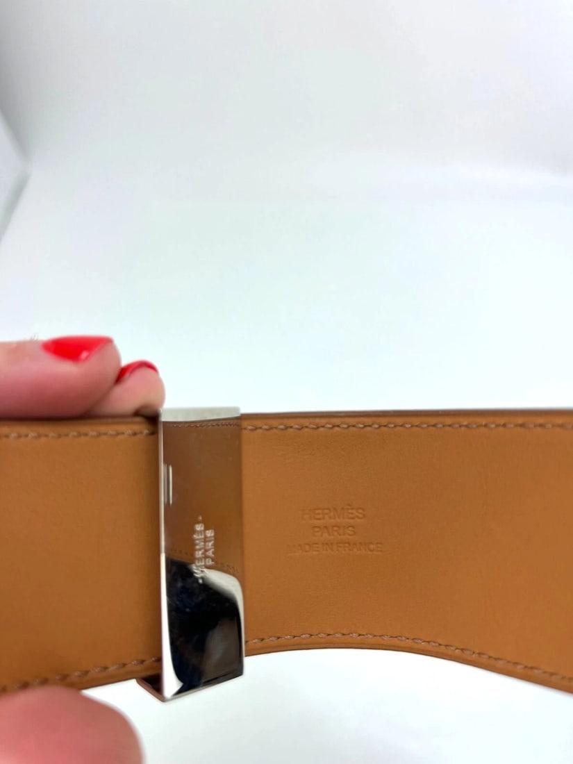 Hermes Leather COLLIER DE CHIEN CDC Rose Jaipur Epsom Bracelet - 4