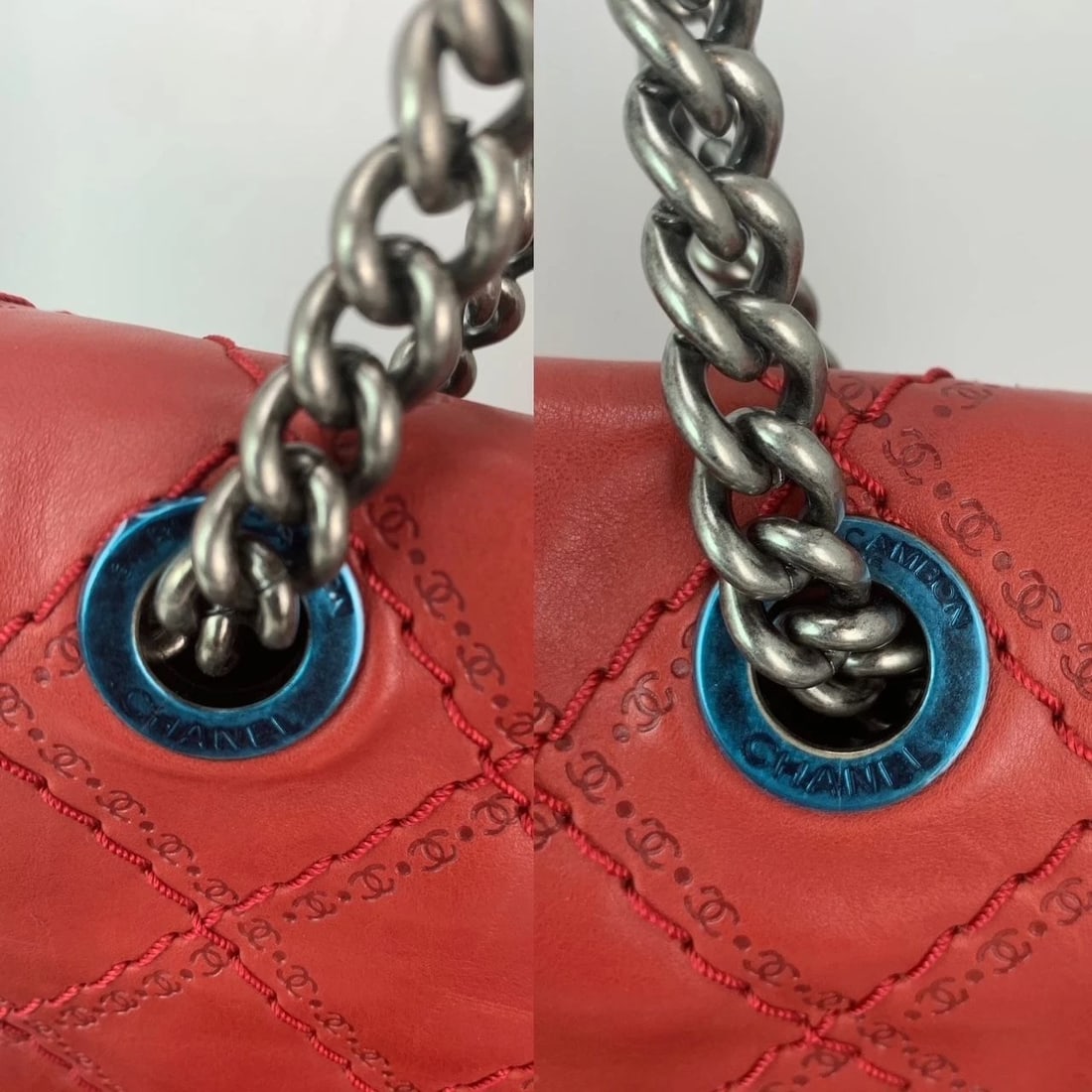 Chanel Calfskin CC Crave Reissue Crown Jumbo Flap Light Red Bag - 6