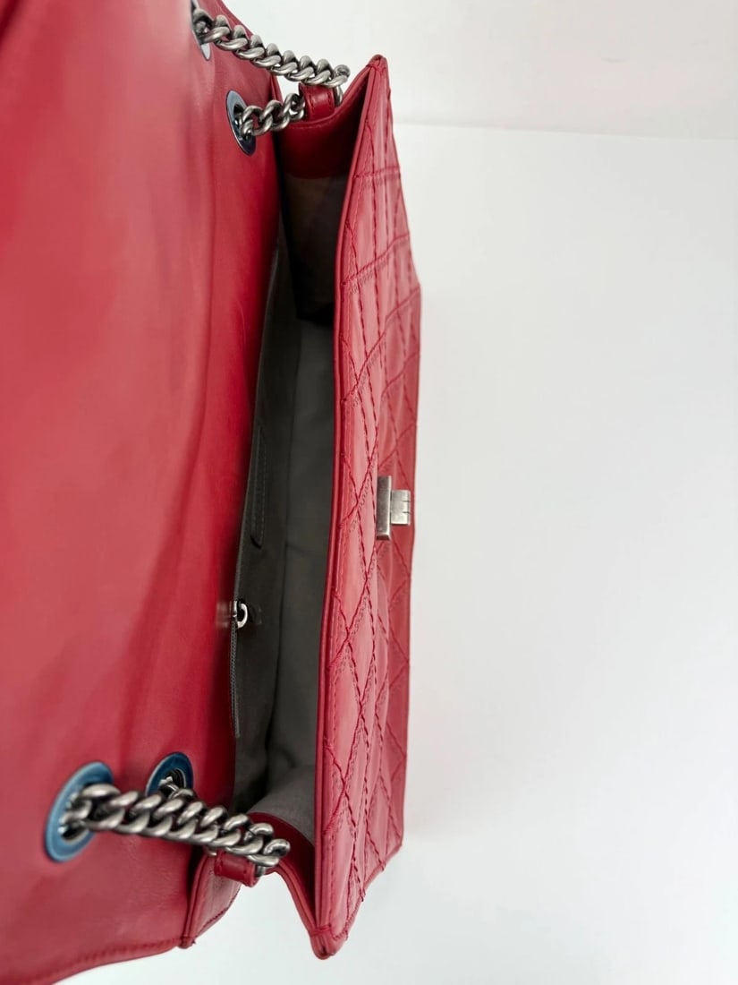 Chanel Calfskin CC Crave Reissue Crown Jumbo Flap Light Red Bag - 8