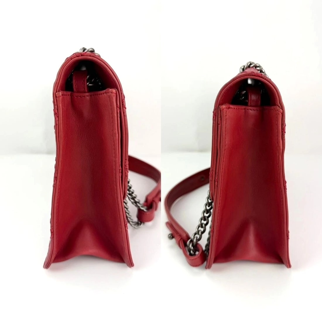 Chanel Calfskin CC Crave Reissue Crown Jumbo Flap Light Red Bag - 9