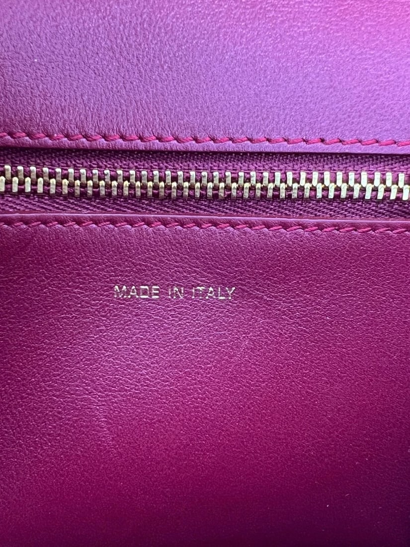 Christian Dior C'est Dior Mini Flap Burgundy Leather Shoulder Bag - 13