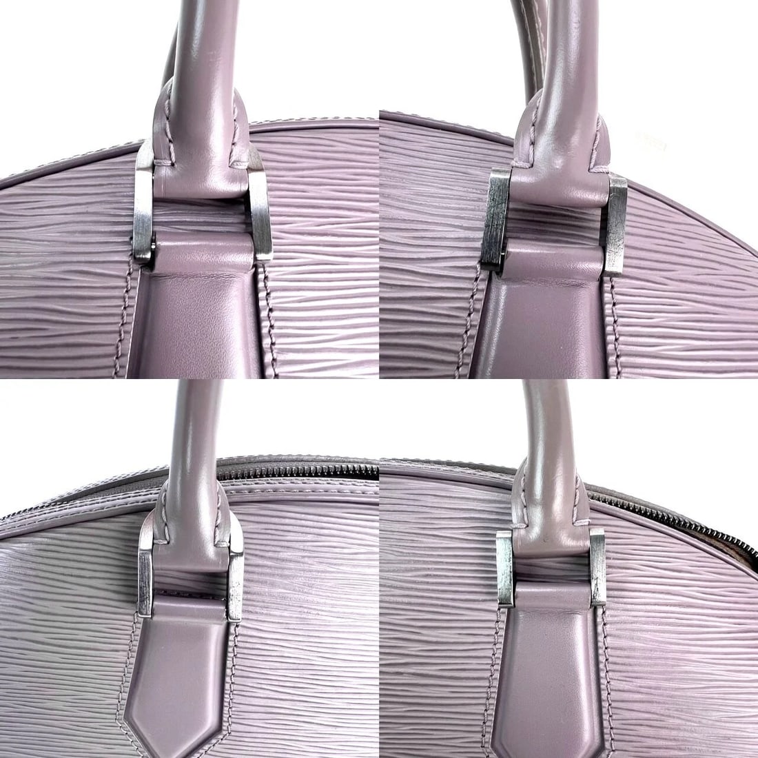 LOUIS VUITTON Epi Jasmin Grey Leather Hand Bag - 6