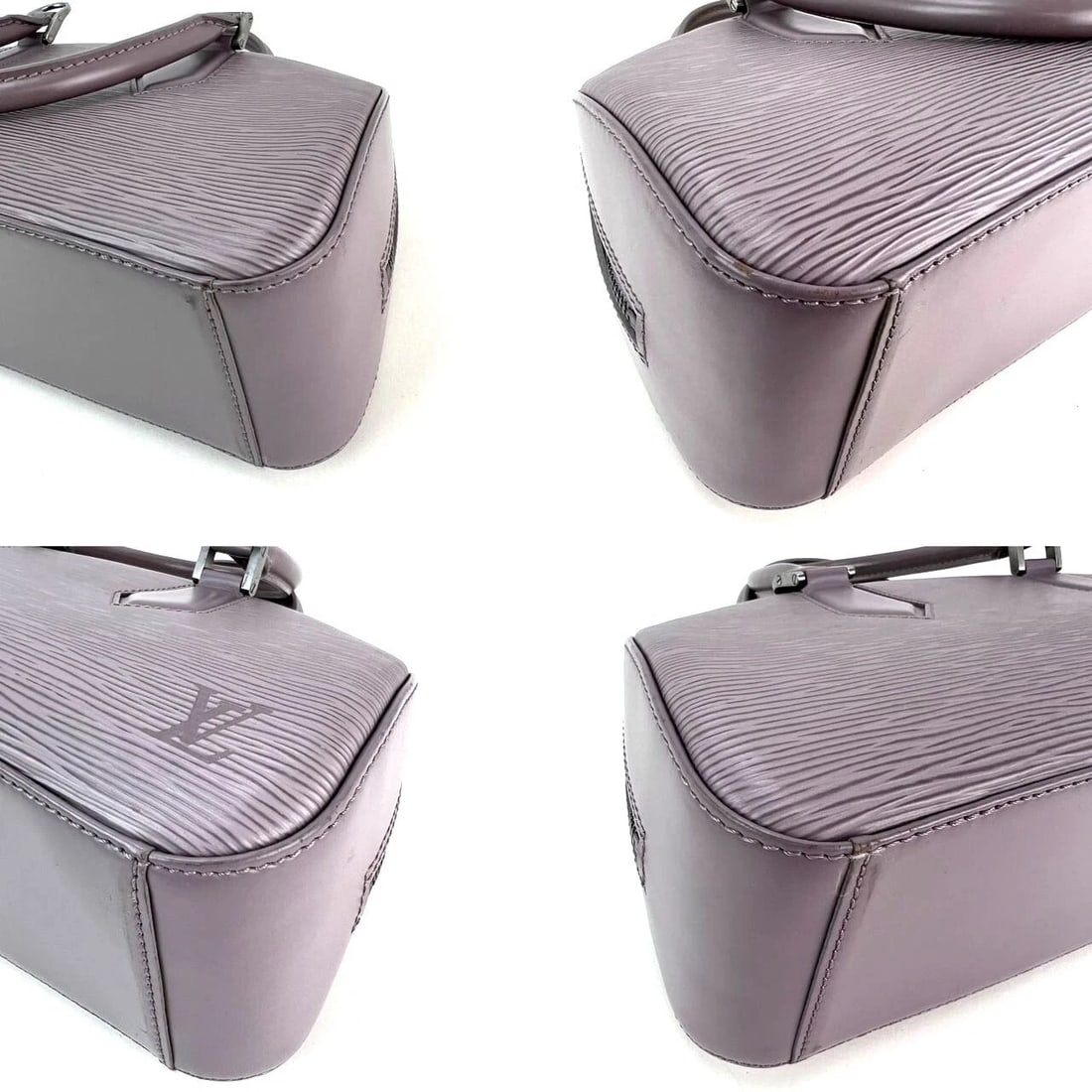 LOUIS VUITTON Epi Jasmin Grey Leather Hand Bag - 7