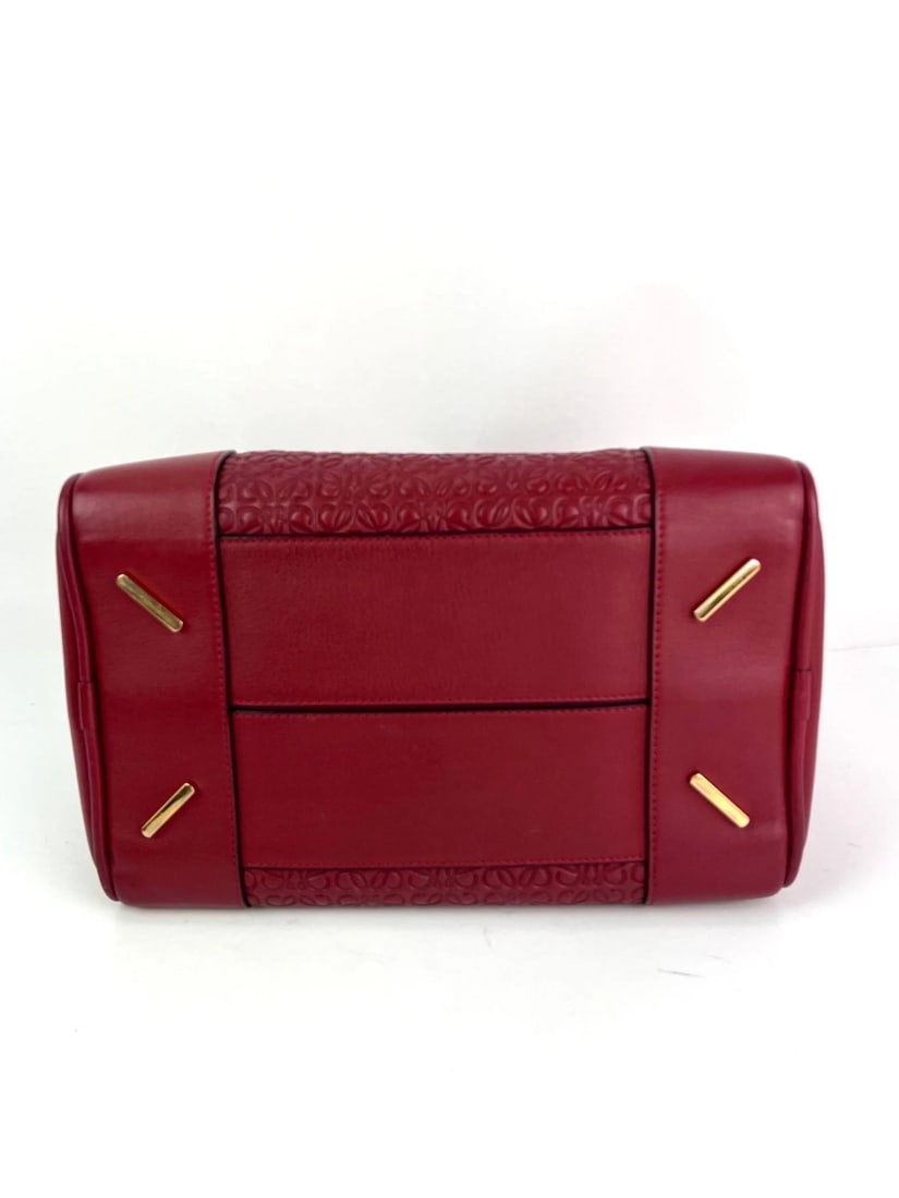 Loewe Amazona Anagram 2 Way Red Leather Shoulder Bag - 3