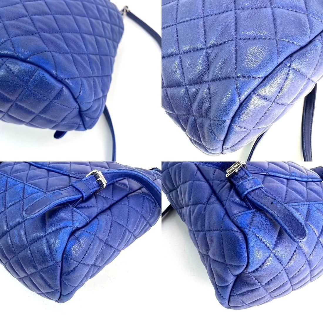 Chanel Lambskin Quilted Small Urban Spirit Blue Backpack - 10