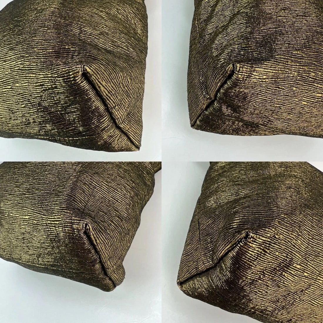 Louis Vuitton Metallic Jacquard double Jeu Soft Gold Tote - 8