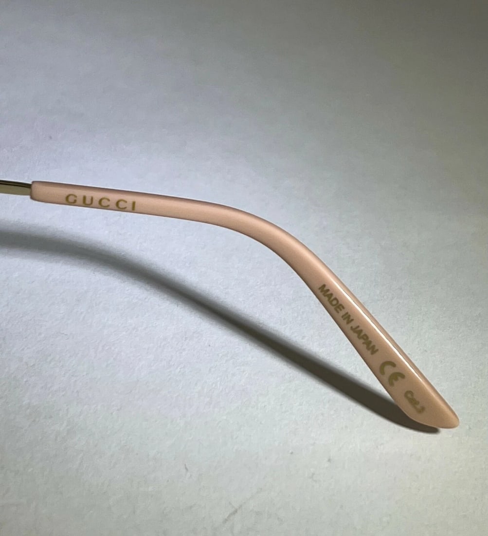 Gucci Sunglasses Flip-Up Authentic Rectangle Red Gold frames GG0363S 002 56 - 7